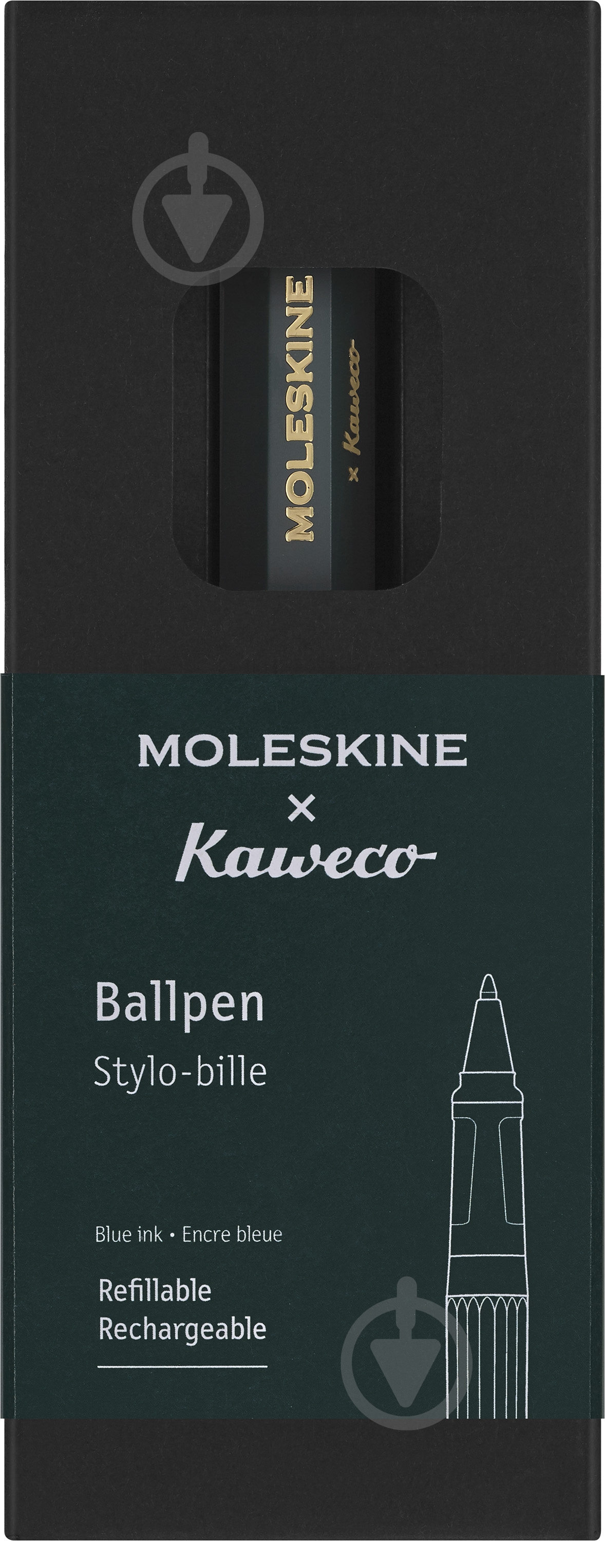 Ручка шариковая Moleskine Kaweco Зеленая - фото 2 Ручка шариковая Moleskine Kaweco Зеленая - фото 2