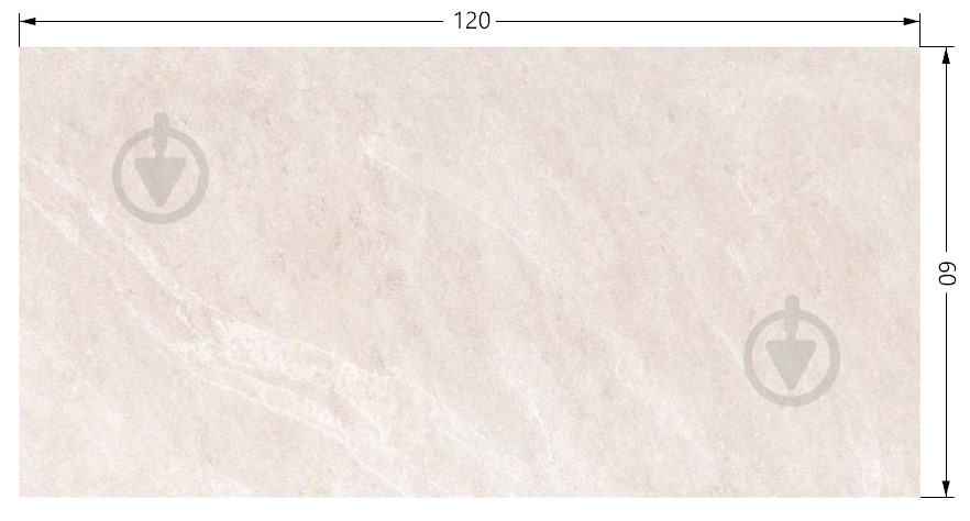 Плитка TABRIZ TILE Tucsan Cream Relief 60x120 - фото 2