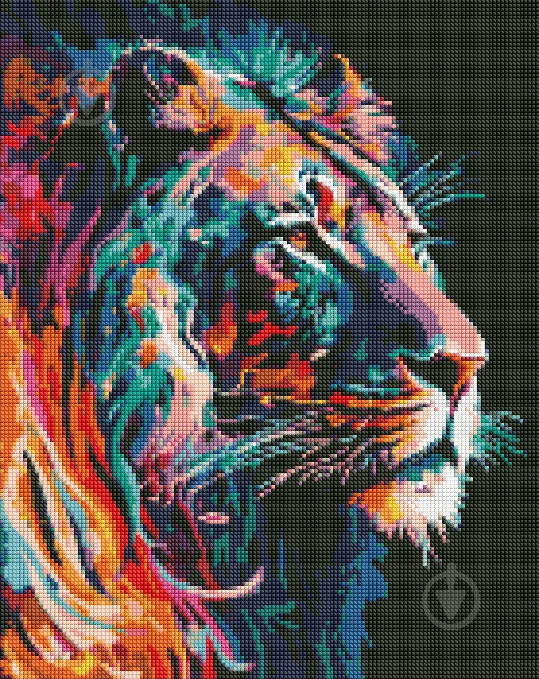 Алмазная мозаика Грациозный лев Идейка - фото 1