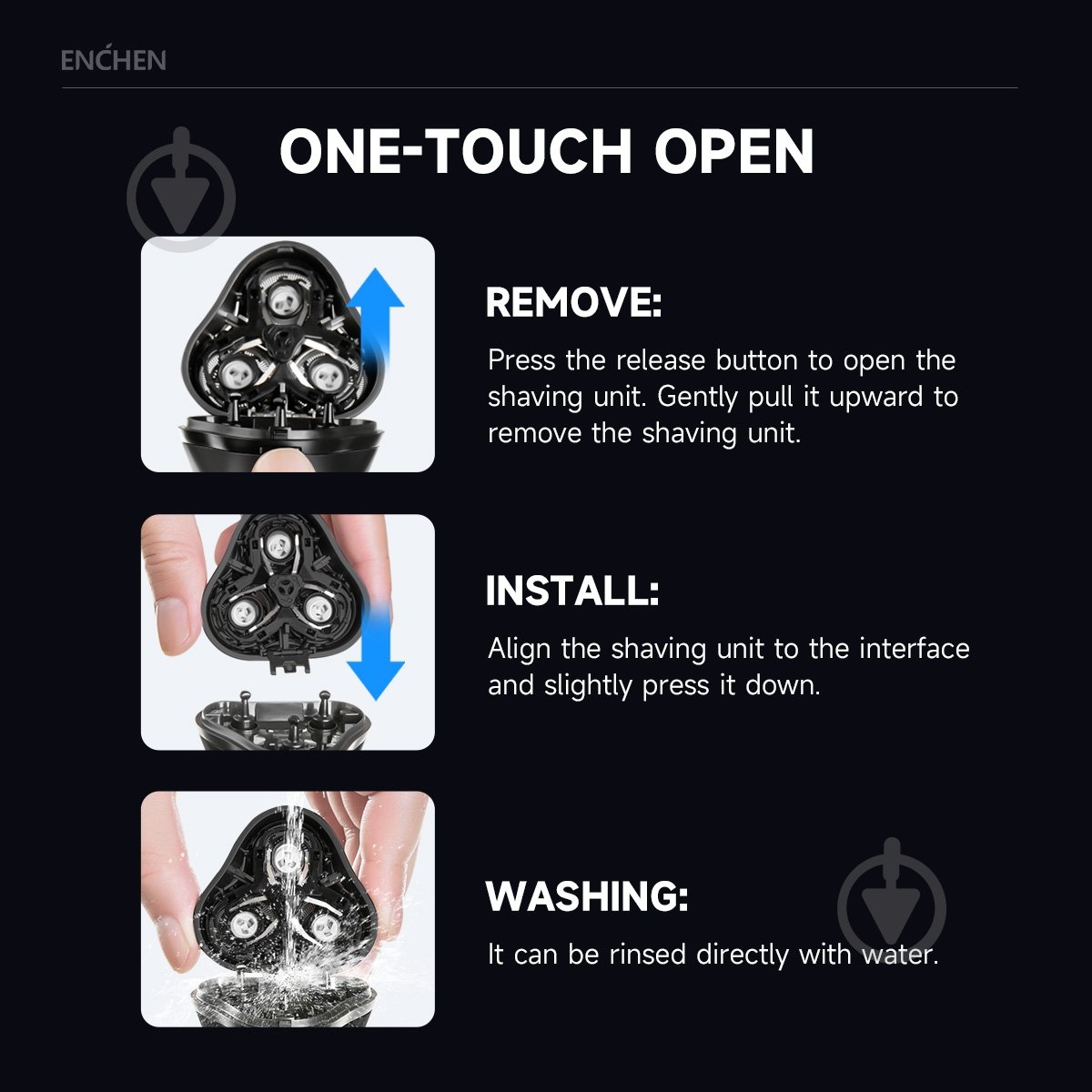 Електробритва ENCHEN Blackstone Max - фото 13