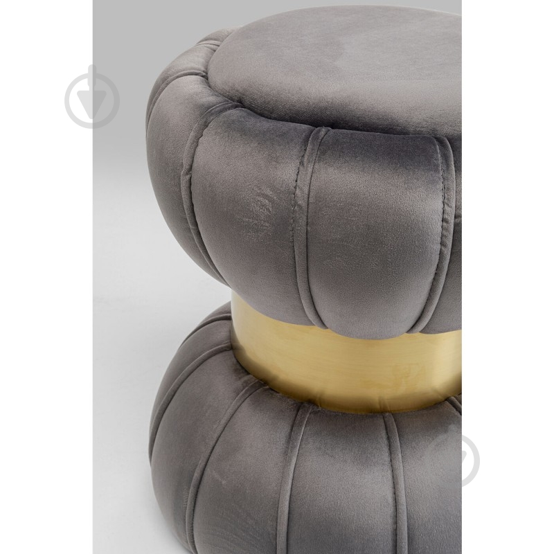 Пуф KARE Design Цинтура 86929 440x400x400 мм серый с золотым - фото 3