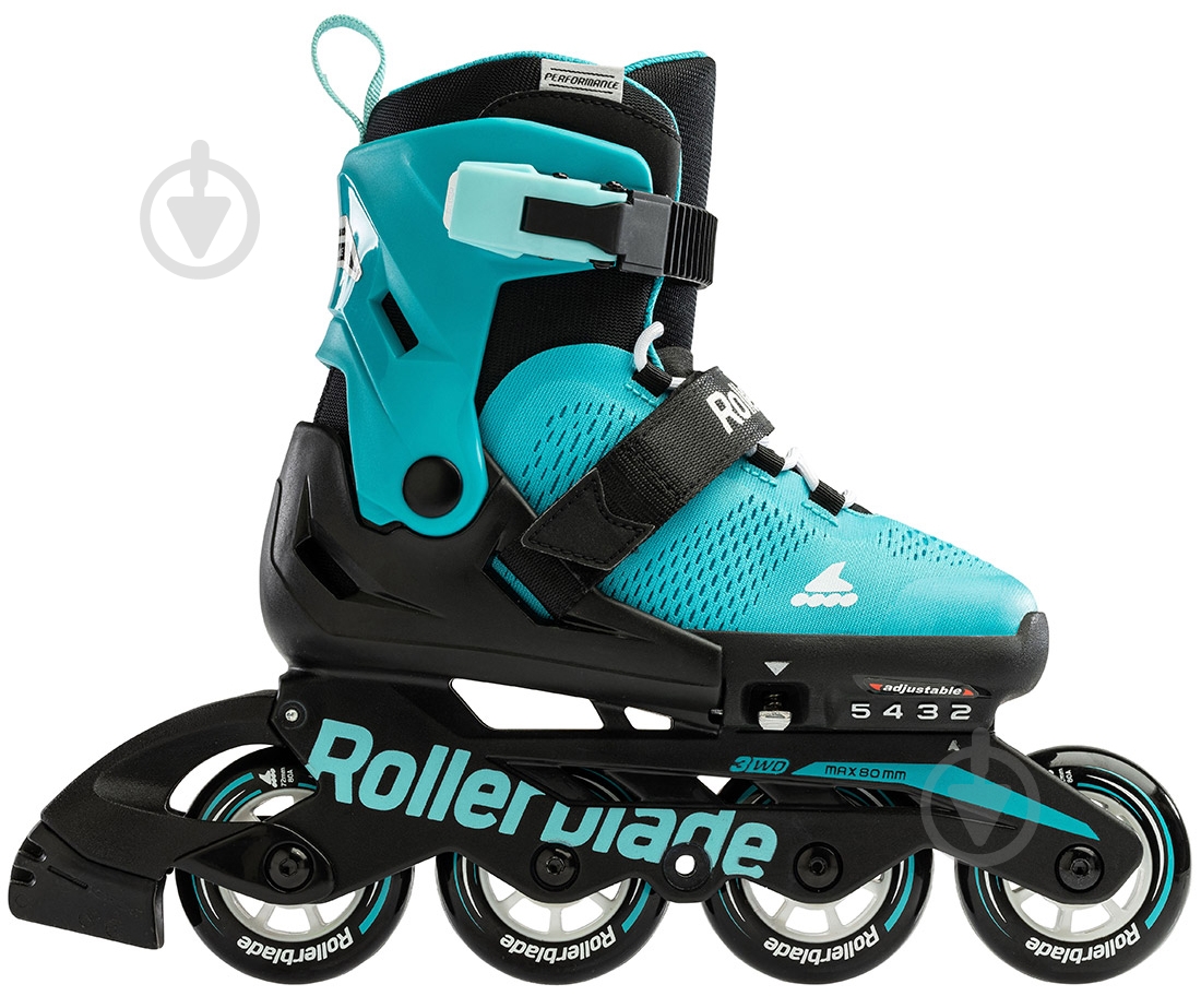 Роликовые коньки Rollerblade Microblade 07221900-3D9 р. бирюзовый - фото 1 Роликовые коньки Rollerblade Microblade 07221900-3D9 р. бирюзовый - фото 1