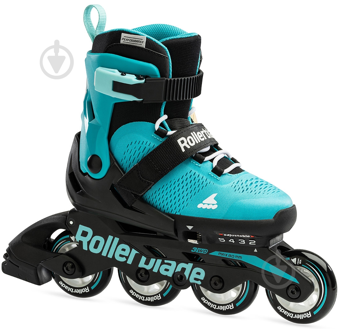 Роликовые коньки Rollerblade Microblade 07221900-3D9 р. бирюзовый - фото 2 Роликовые коньки Rollerblade Microblade 07221900-3D9 р. бирюзовый - фото 2