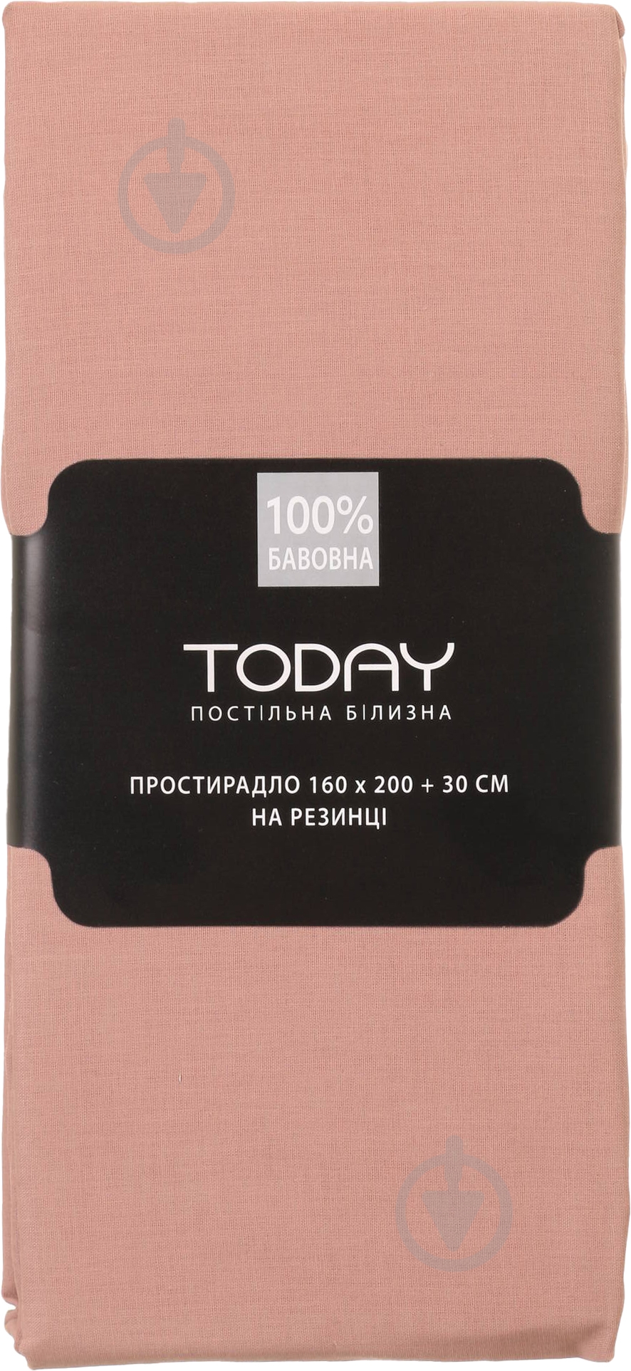 Простынь на резинке 1,5 160x200 см пудровый Today - фото 3 Простынь на резинке 1,5 160x200 см пудровый Today - фото 3