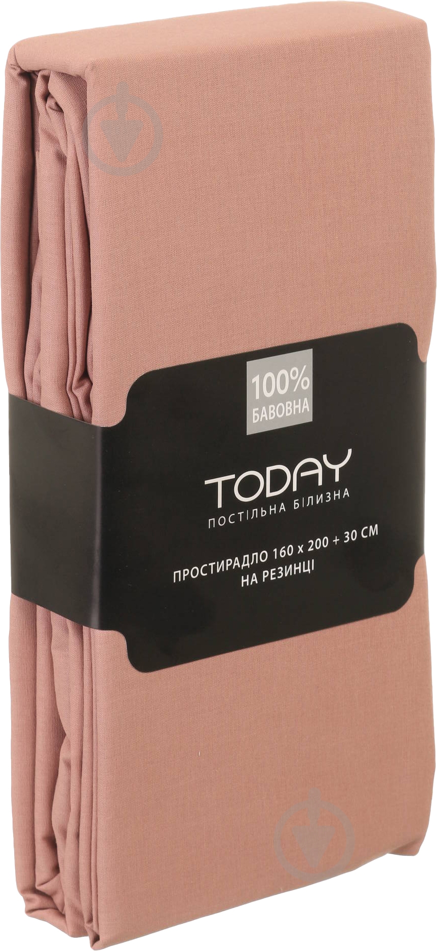 Простынь на резинке 1,5 160x200 см пудровый Today - фото 4 Простынь на резинке 1,5 160x200 см пудровый Today - фото 4