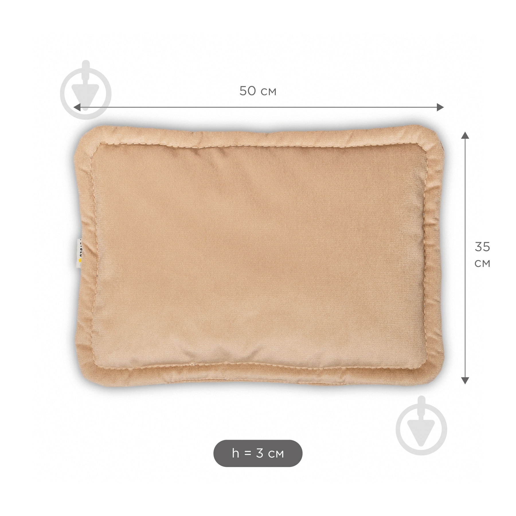 Лежак PETBED Слим XS 50х35 см h-3 см велюр бежевый - фото 4 Лежак PETBED Слим XS 50х35 см h-3 см велюр бежевый - фото 4