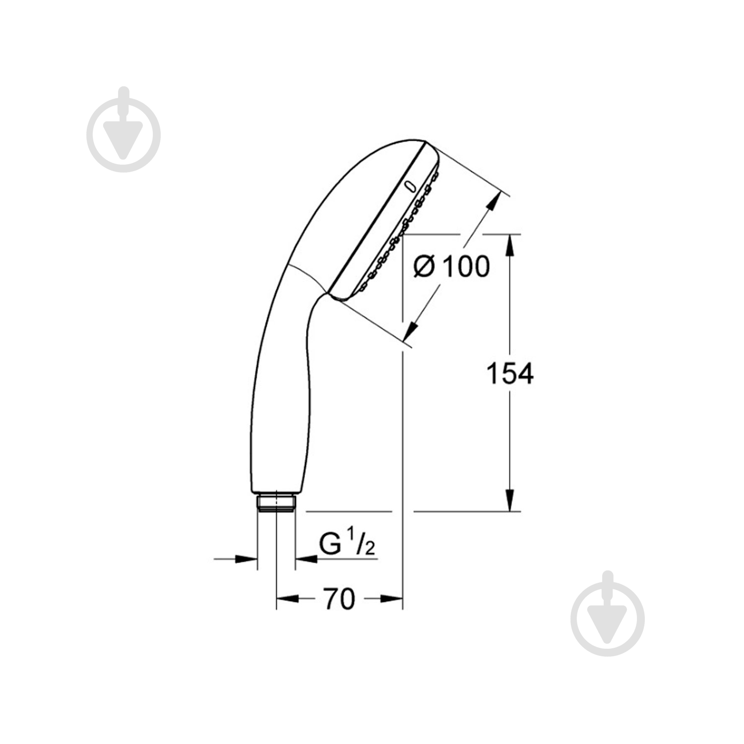 Лейка для душа Grohe Tempesta 100 27597001 - фото 2 Лейка для душа Grohe Tempesta 100 27597001 - фото 2