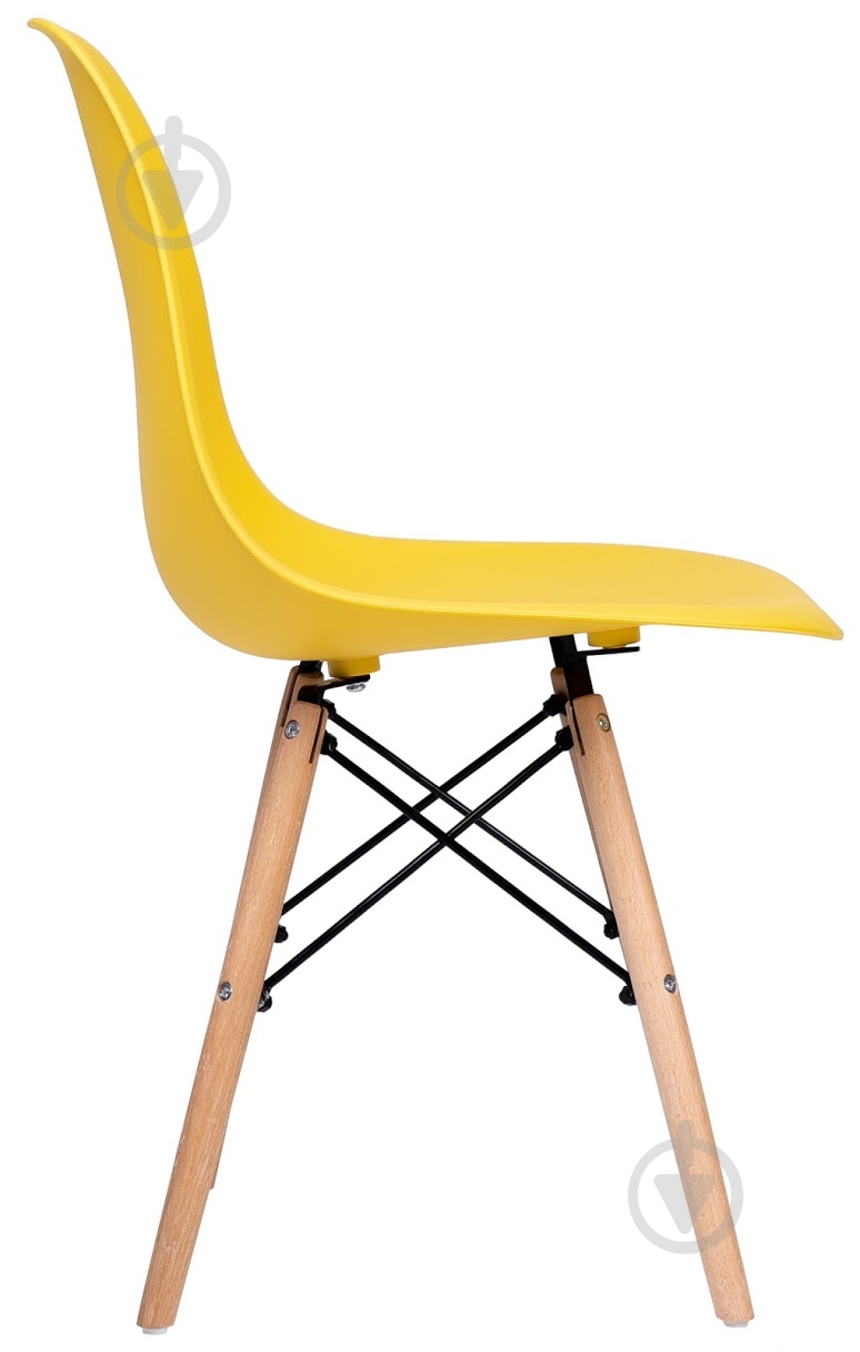 Стул обеденный Richman Жаклин желтый / бук - фото 3 Стул обеденный Richman Жаклин желтый / бук - фото 3