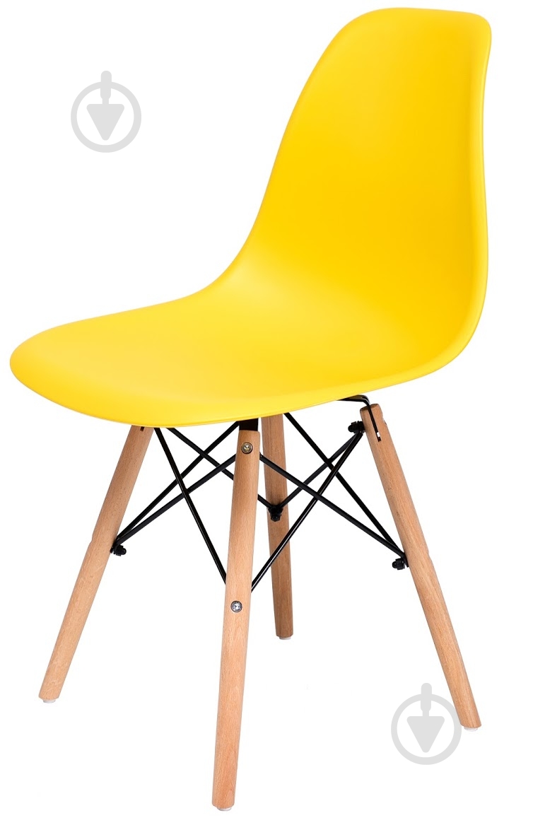 Стул обеденный Richman Жаклин желтый / бук - фото 1 Стул обеденный Richman Жаклин желтый / бук - фото 1