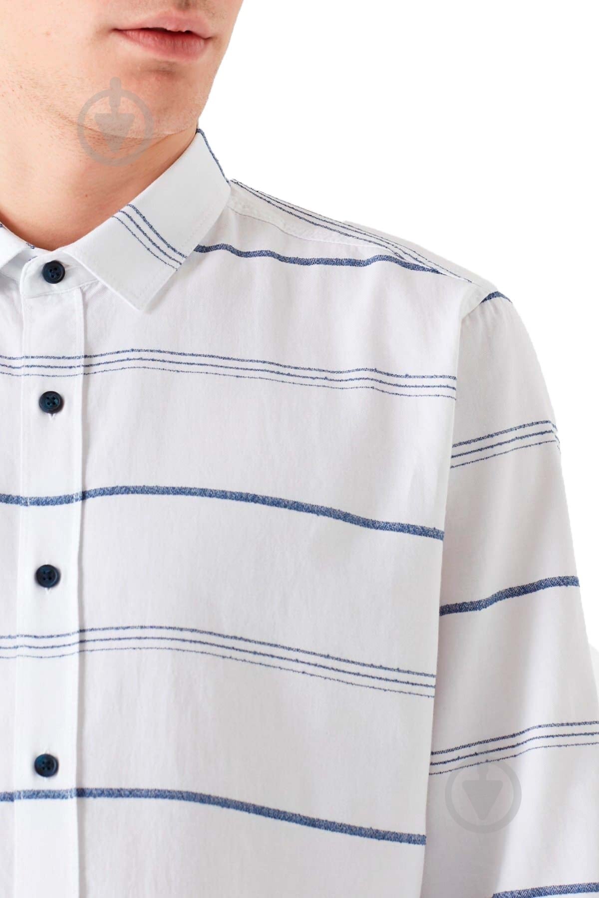Рубашка Mavi STRIPED SHIRT 021443-620 р. L white - фото 4