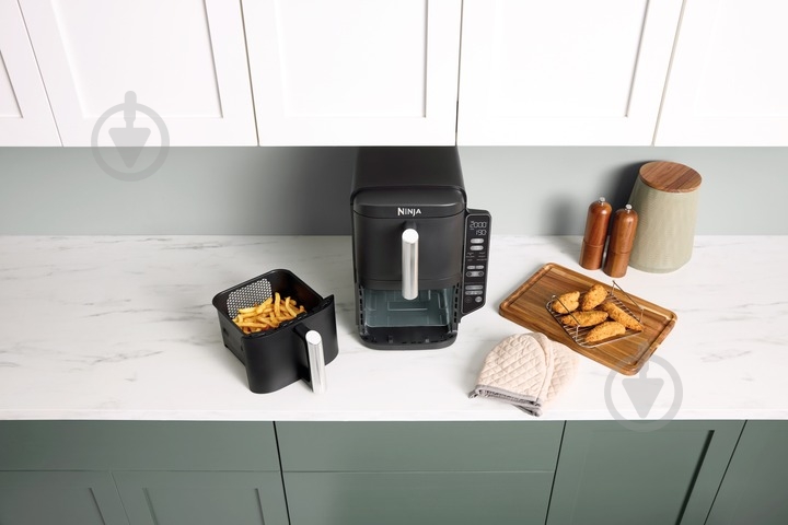 Мультипечь NINJA Double Stack Air fryer double basket vertical 7.6l - black - фото 19