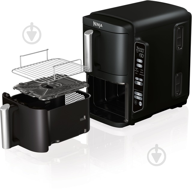 Мультипечь NINJA Double Stack Air fryer double basket vertical 7.6l - black - фото 9