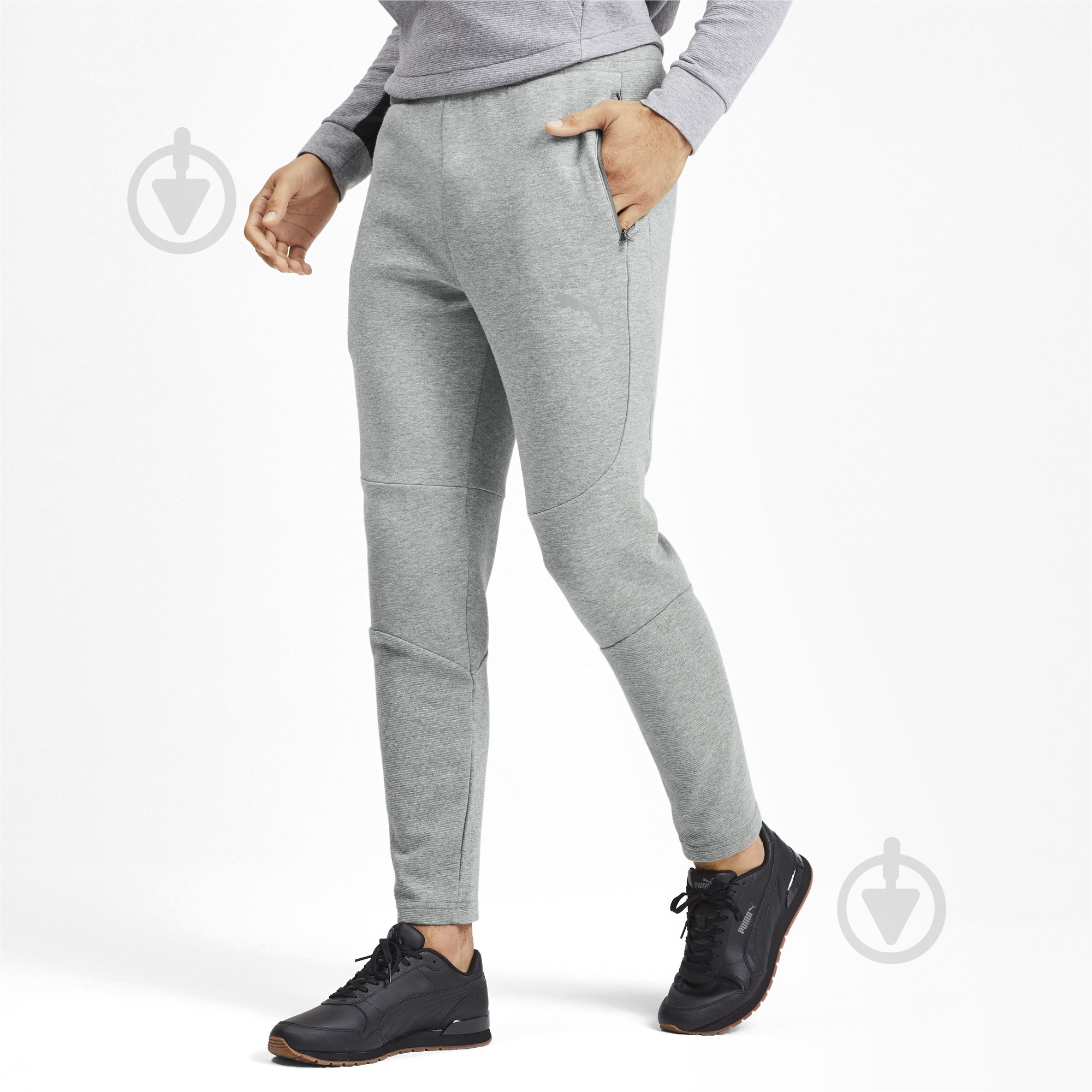 Брюки Puma EVOSTRIPE Pants 58010303 р. S серый - фото 1 Брюки Puma EVOSTRIPE Pants 58010303 р. S серый - фото 1