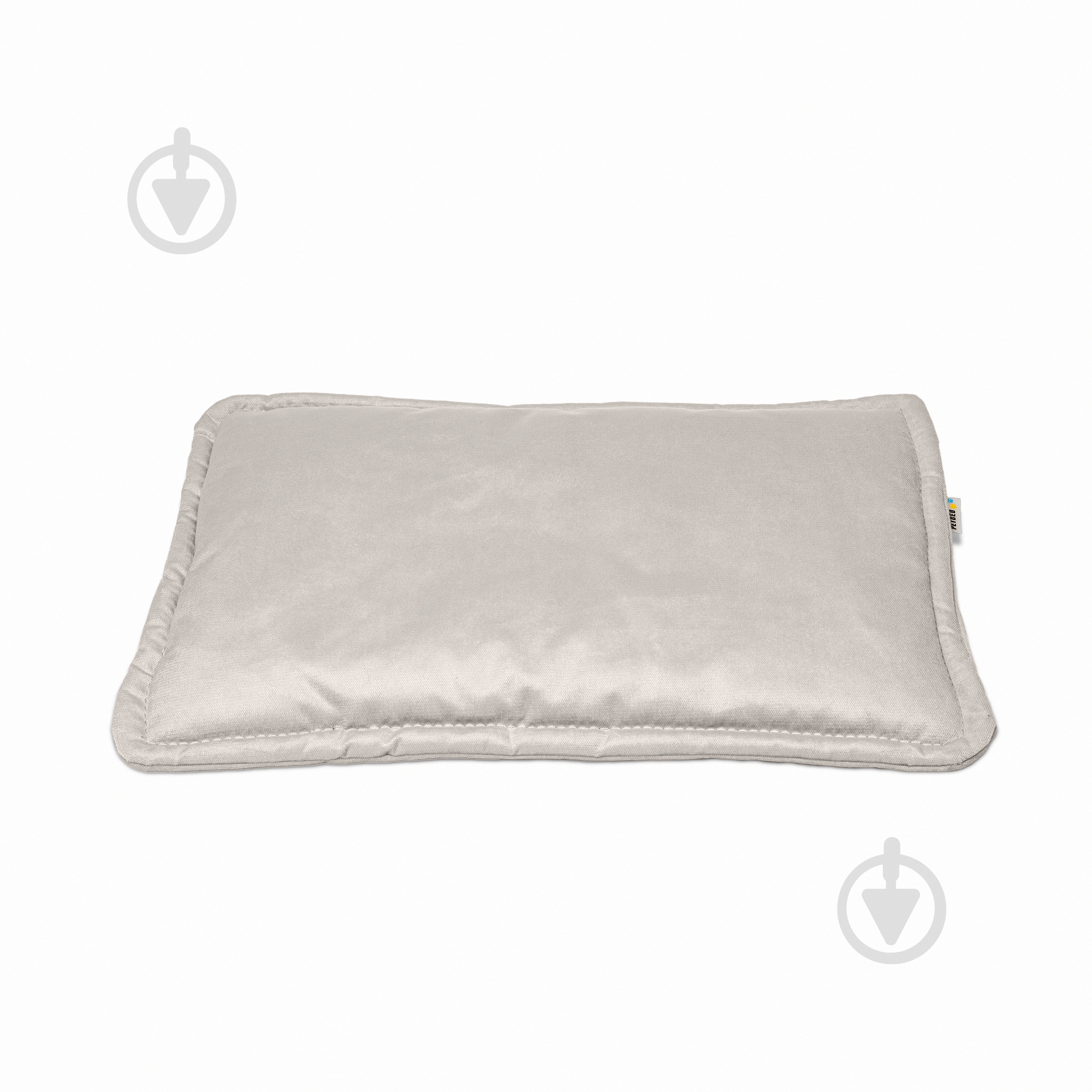 Лежак PETBED Слім S 60х40 см h-3 см велюр сірий - фото 1 Лежак PETBED Слім S 60х40 см h-3 см велюр сірий - фото 1