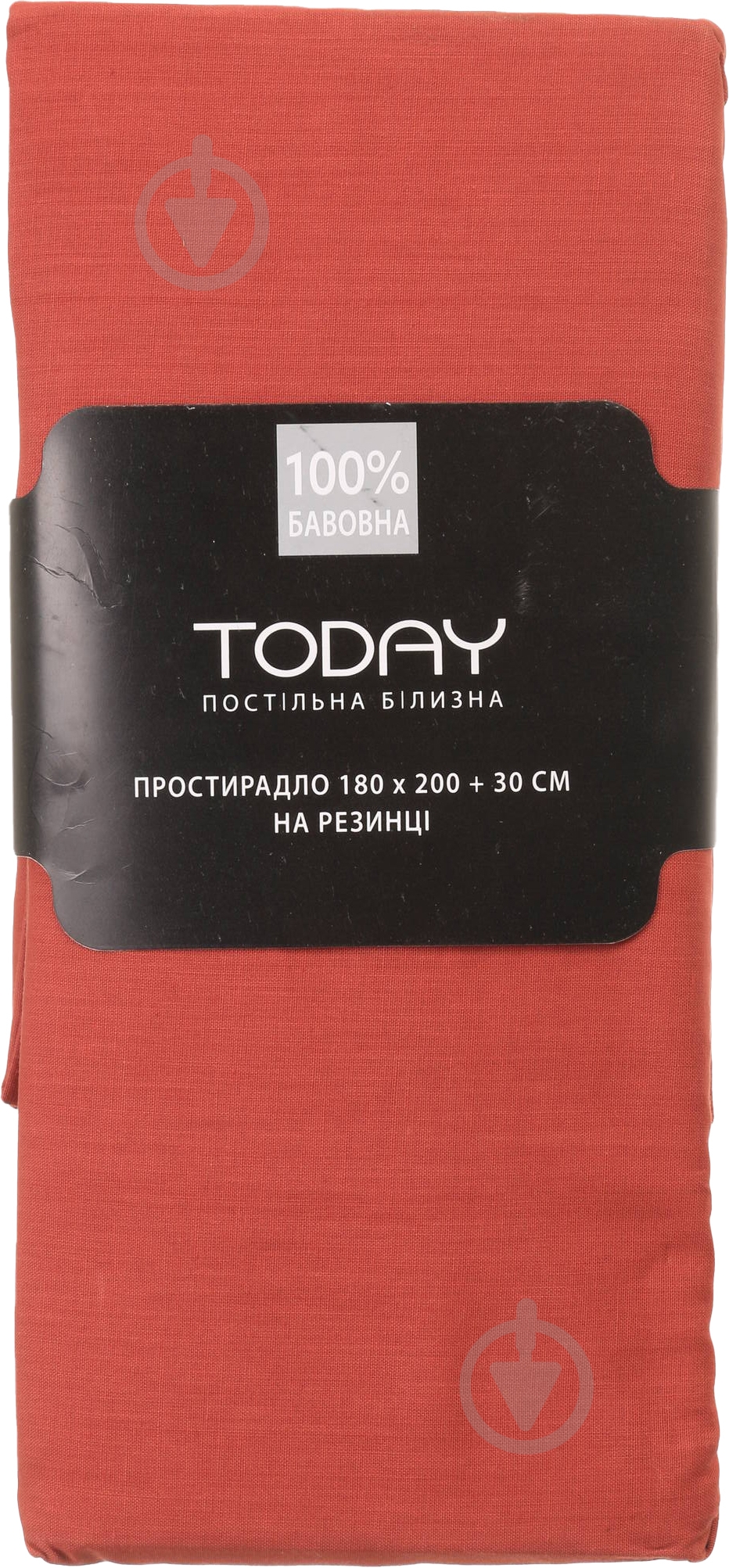 Простынь на резинке 2 180x200 см терракот Today - фото 3