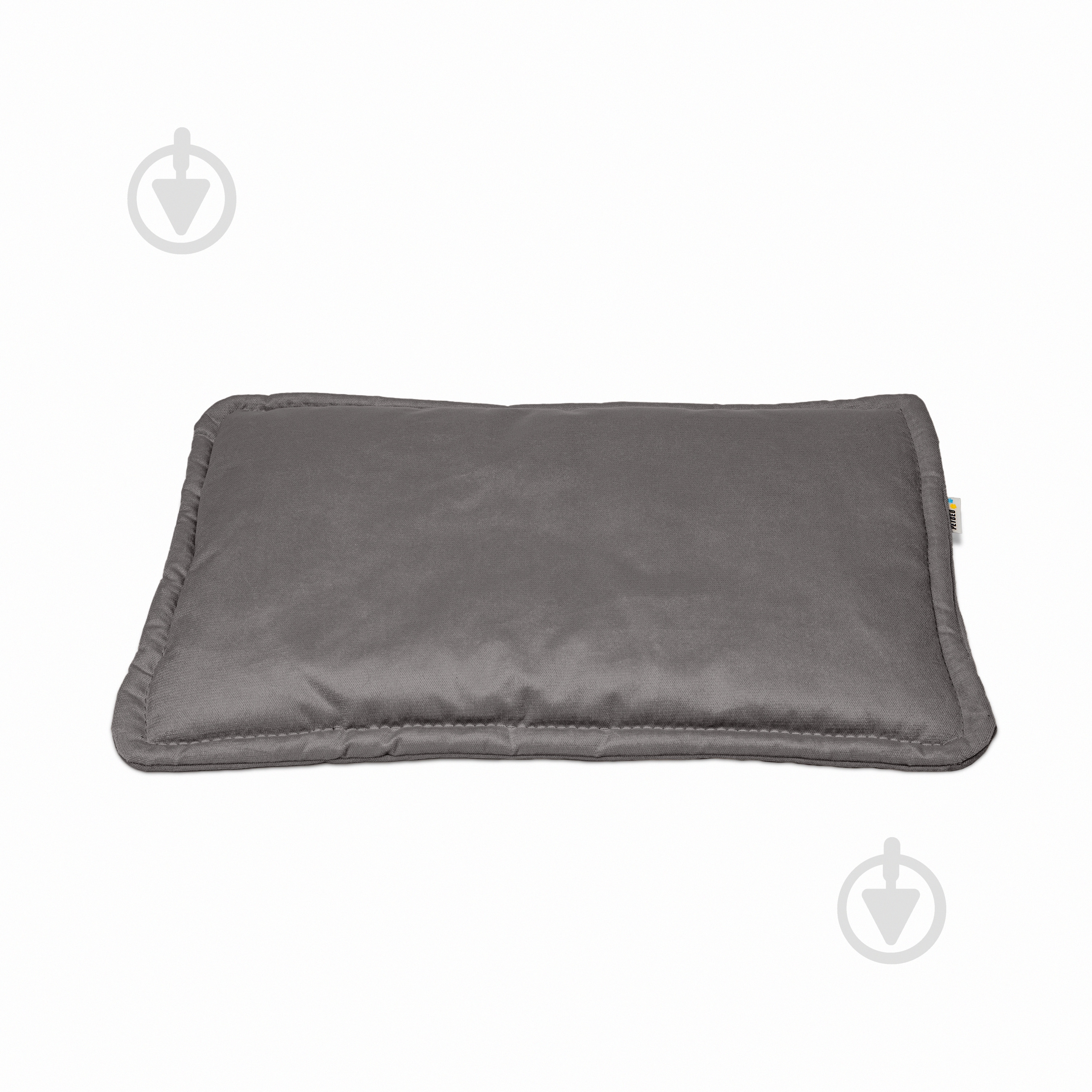 Лежак PETBED Слім S 60х40 см h-3 см велюр темно-сірий - фото 1
