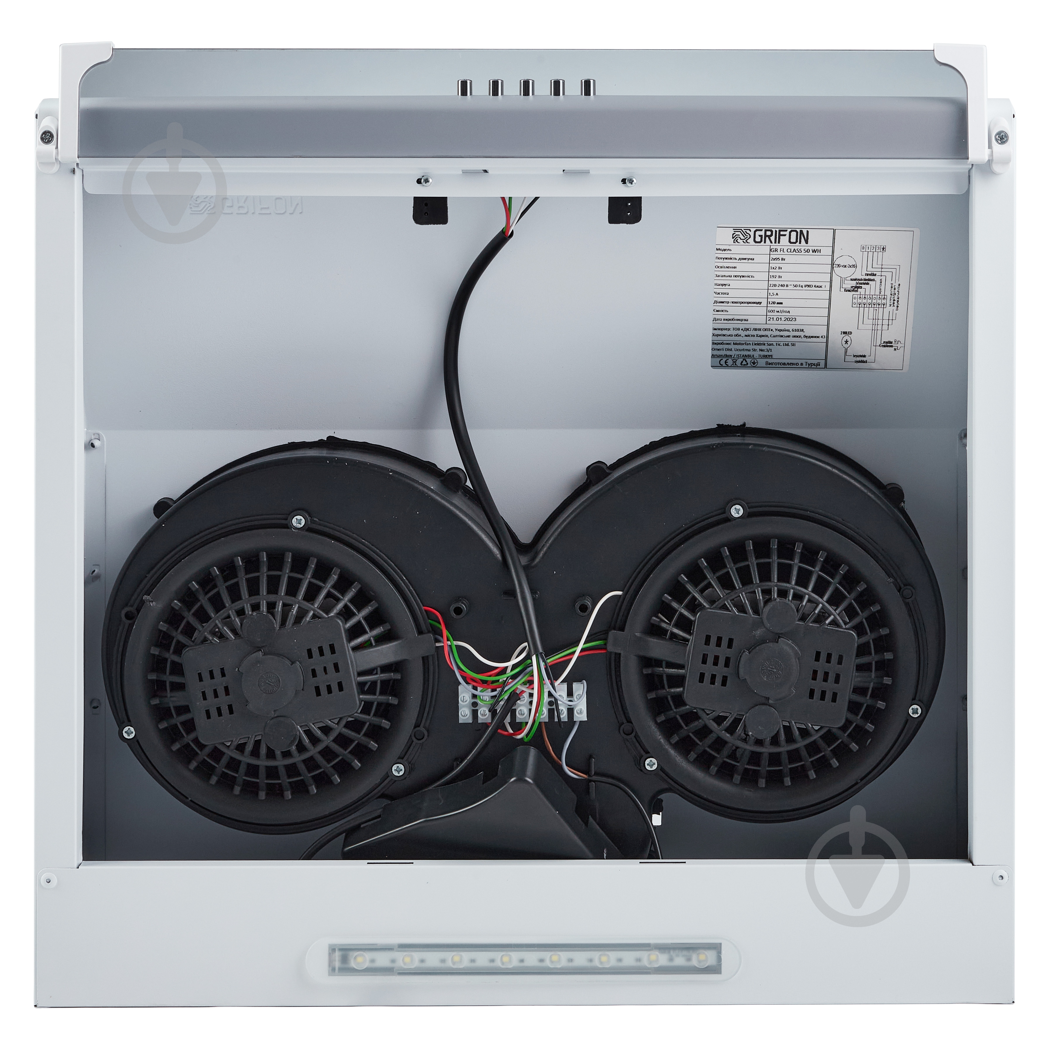 Вытяжка Grifon GR FL CLASS 50 WH - фото 5