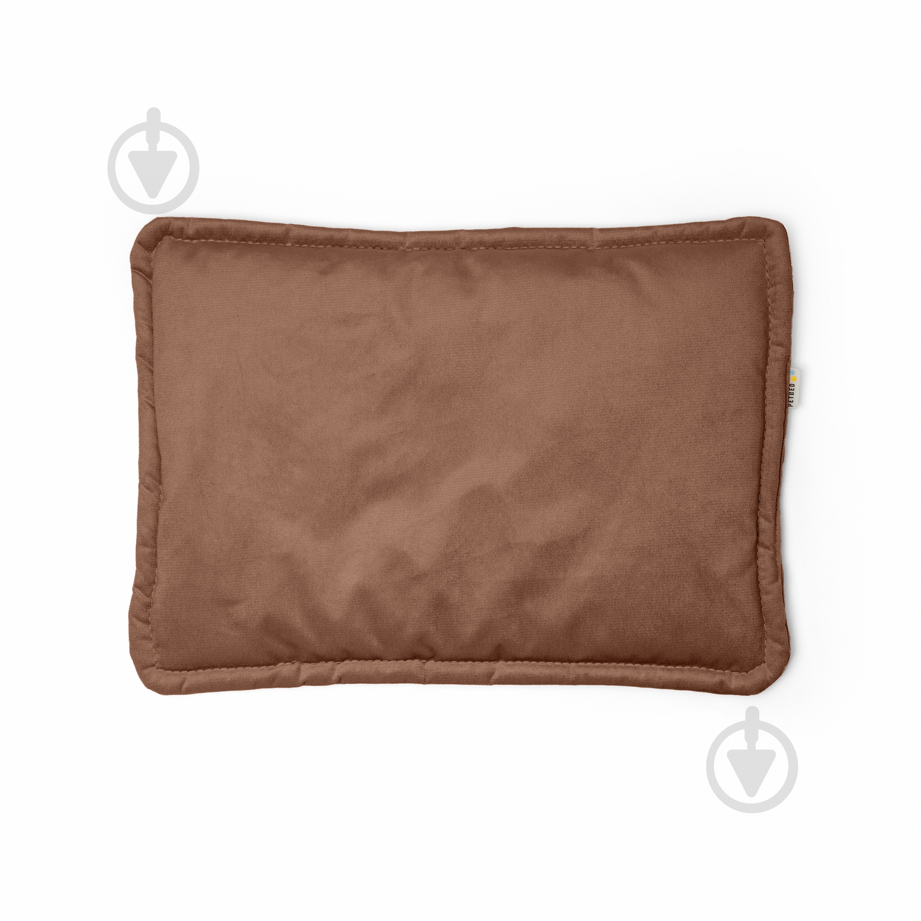 Лежак PETBED Слим М 70х50 см h-3 см велюр коричневый - фото 3 Лежак PETBED Слим М 70х50 см h-3 см велюр коричневый - фото 3