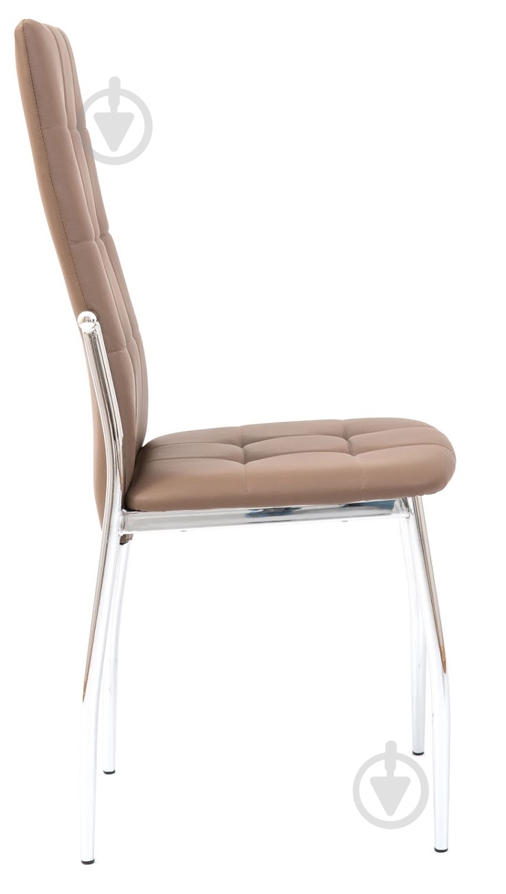 Стул обеденный Richman Дорис коричневый / хром - фото 3 Стул обеденный Richman Дорис коричневый / хром - фото 3