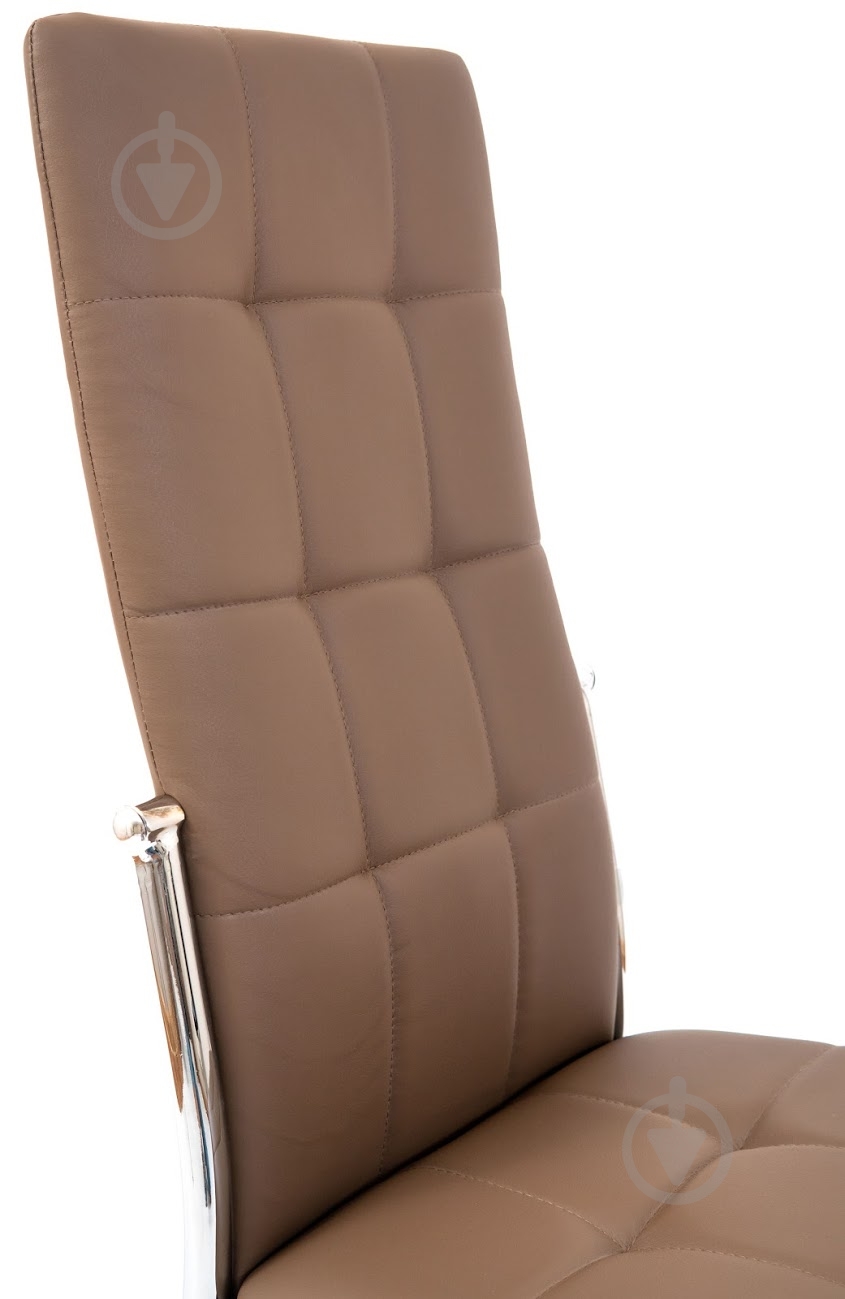 Стул обеденный Richman Дорис коричневый / хром - фото 4 Стул обеденный Richman Дорис коричневый / хром - фото 4