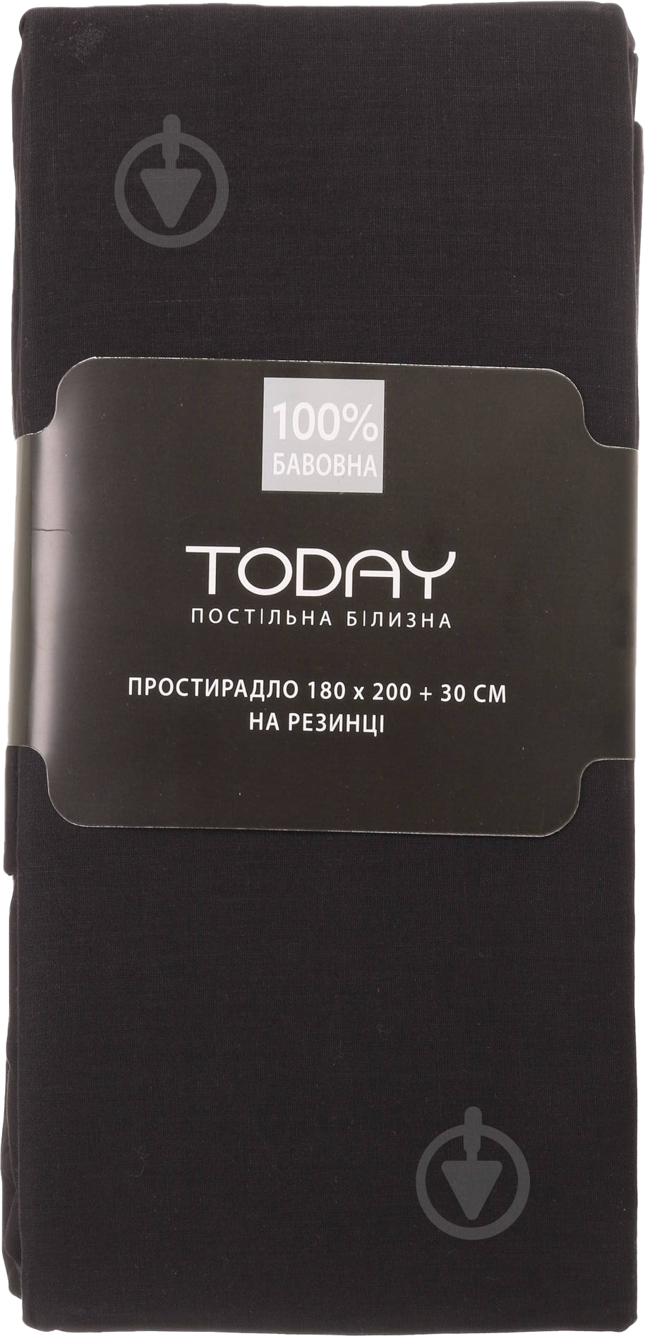 Простынь на резинке 2 180x200 см антрацит Today - фото 3
