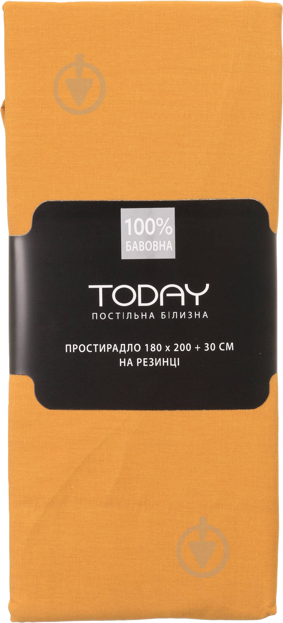 Простынь на резинке 2 180x200 см охра Today - фото 3
