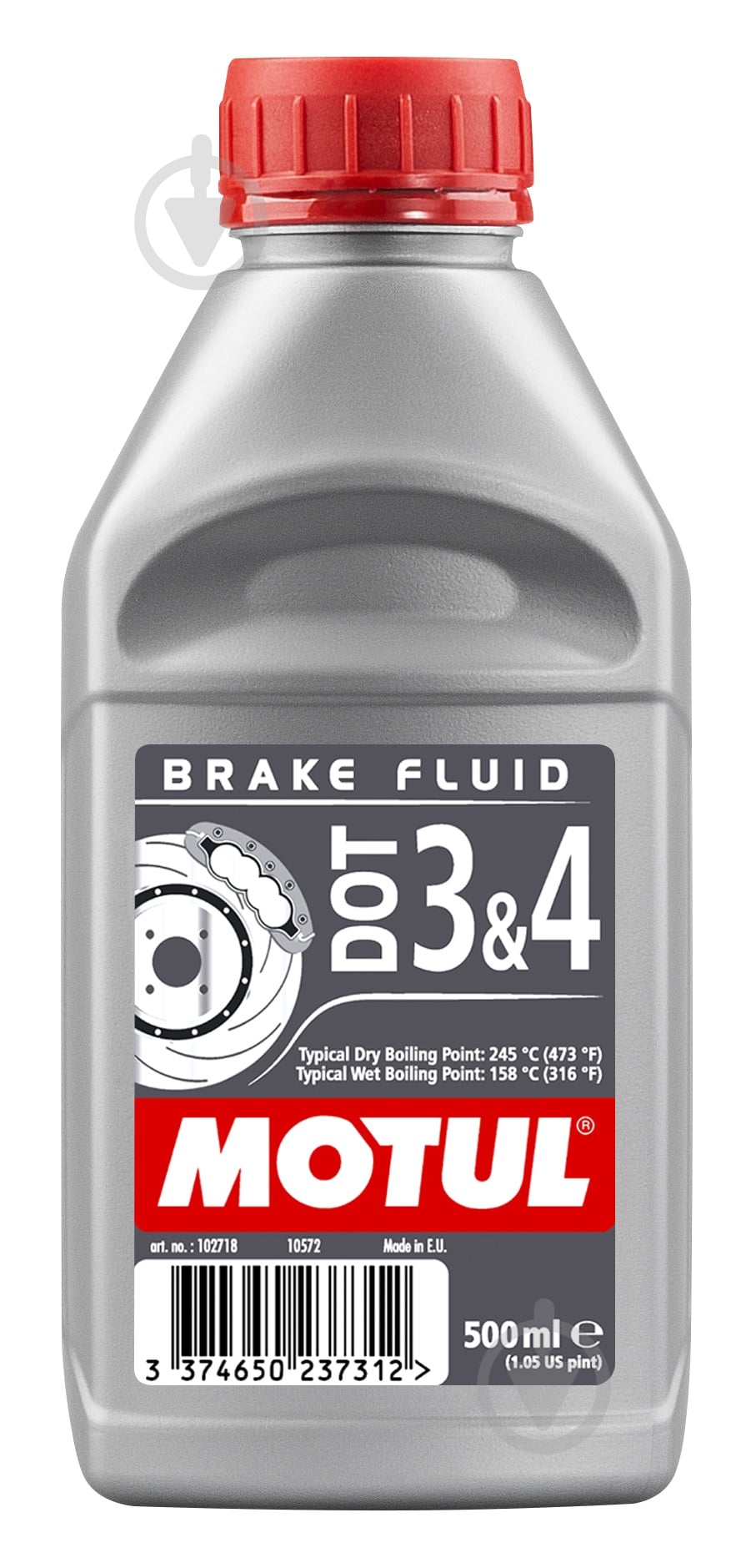 Тормозная жидкость Motul Motul DOT 4/DOT 3 0,5 л (807910) - фото 1