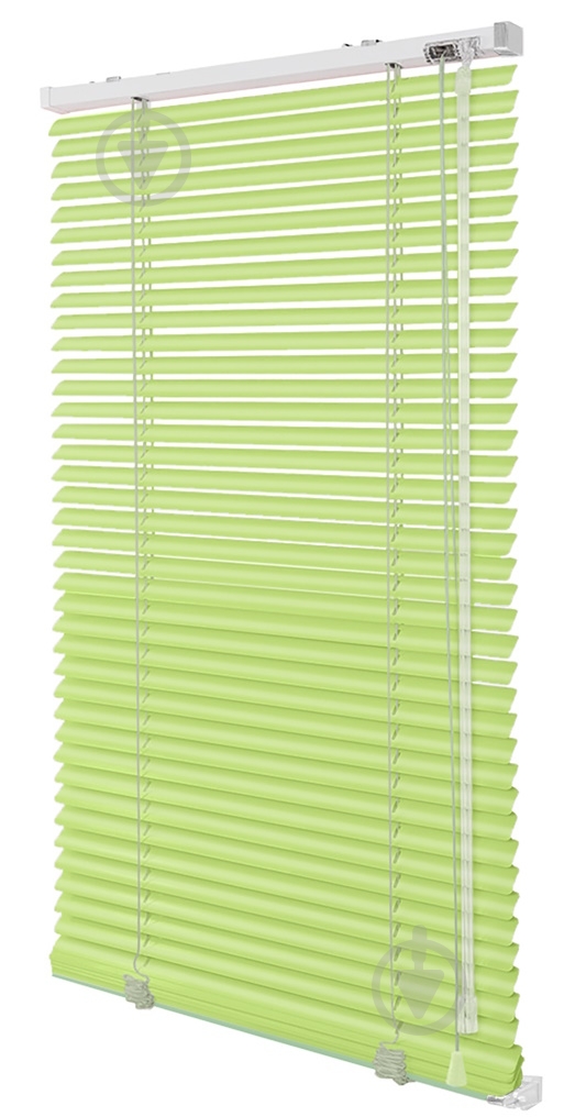 Жалюзі Rollotex алюмінієві горизонтальні з фіксацією 88х180 см Світло-салатові глянцеві - фото 1 Жалюзі Rollotex алюмінієві горизонтальні з фіксацією 88х180 см Світло-салатові глянцеві - фото 1