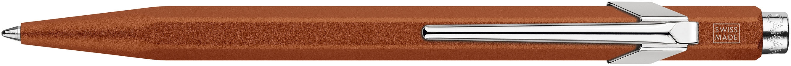 Ручка Caran d'Ache 849 Colormat-X оранжевая / box - фото 3