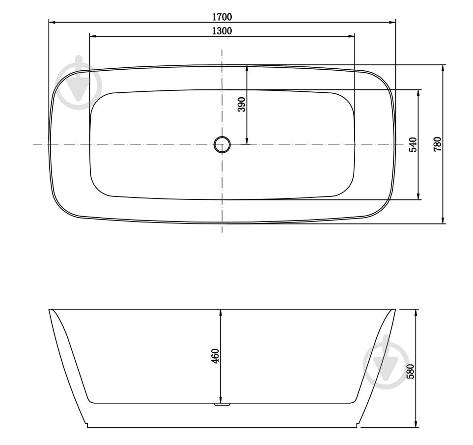 Ванна ScandiSPA VAR 170х78 см з акрилового каменю Corian - фото 3 Ванна ScandiSPA VAR 170х78 см з акрилового каменю Corian - фото 3