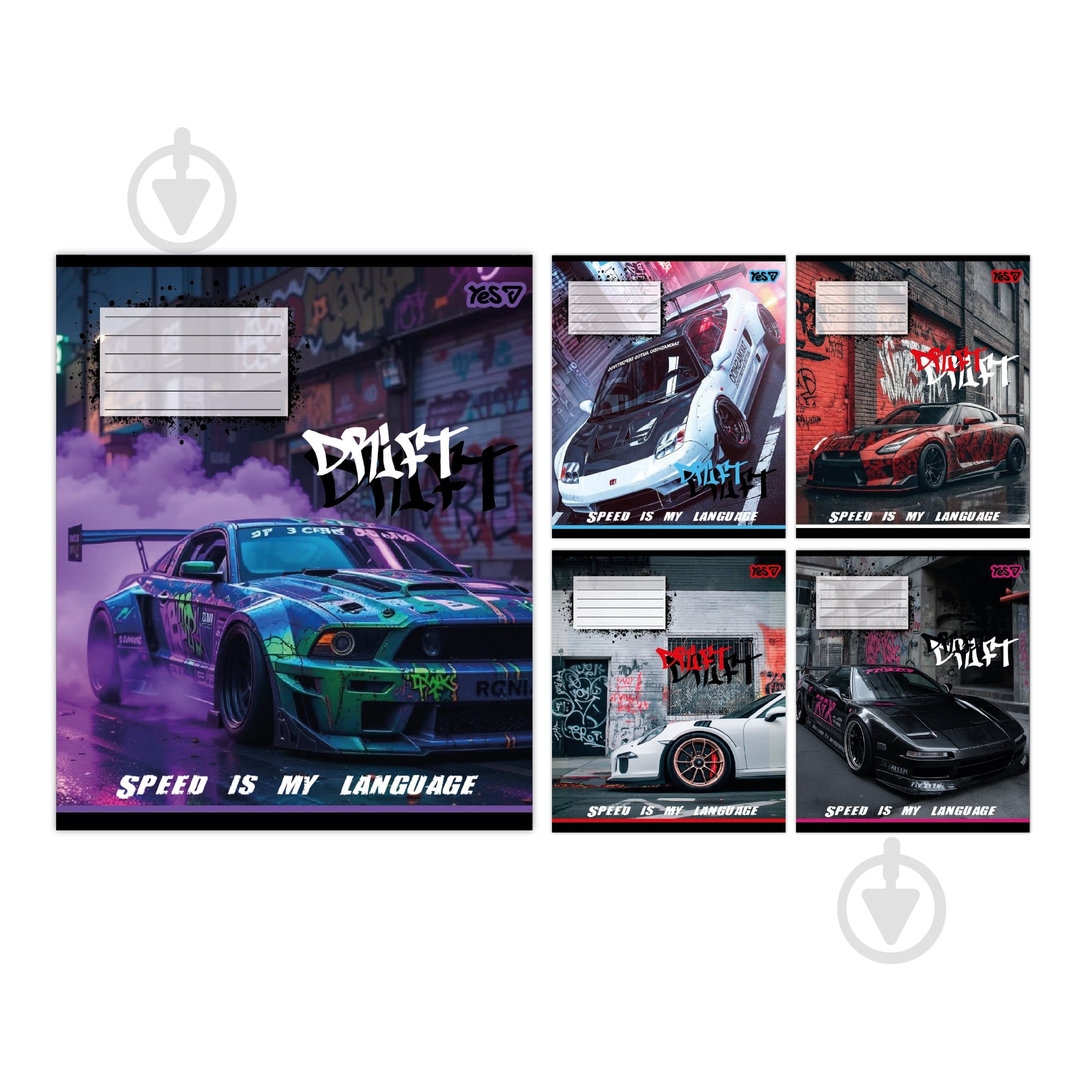 Зошит шкільний Drift 18 арк. лінійка 768883 YES - фото 1