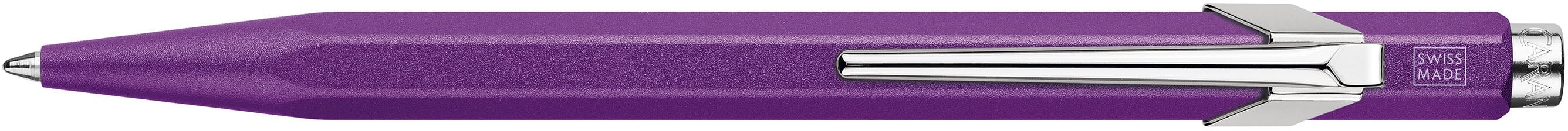 Ручка Caran d'Ache 849 Colormat-X фиолетовая / box - фото 3