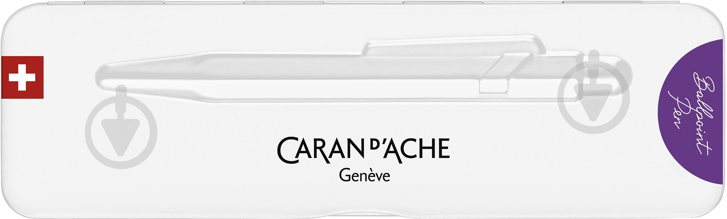 Ручка Caran d'Ache 849 Colormat-X фиолетовая / box - фото 5