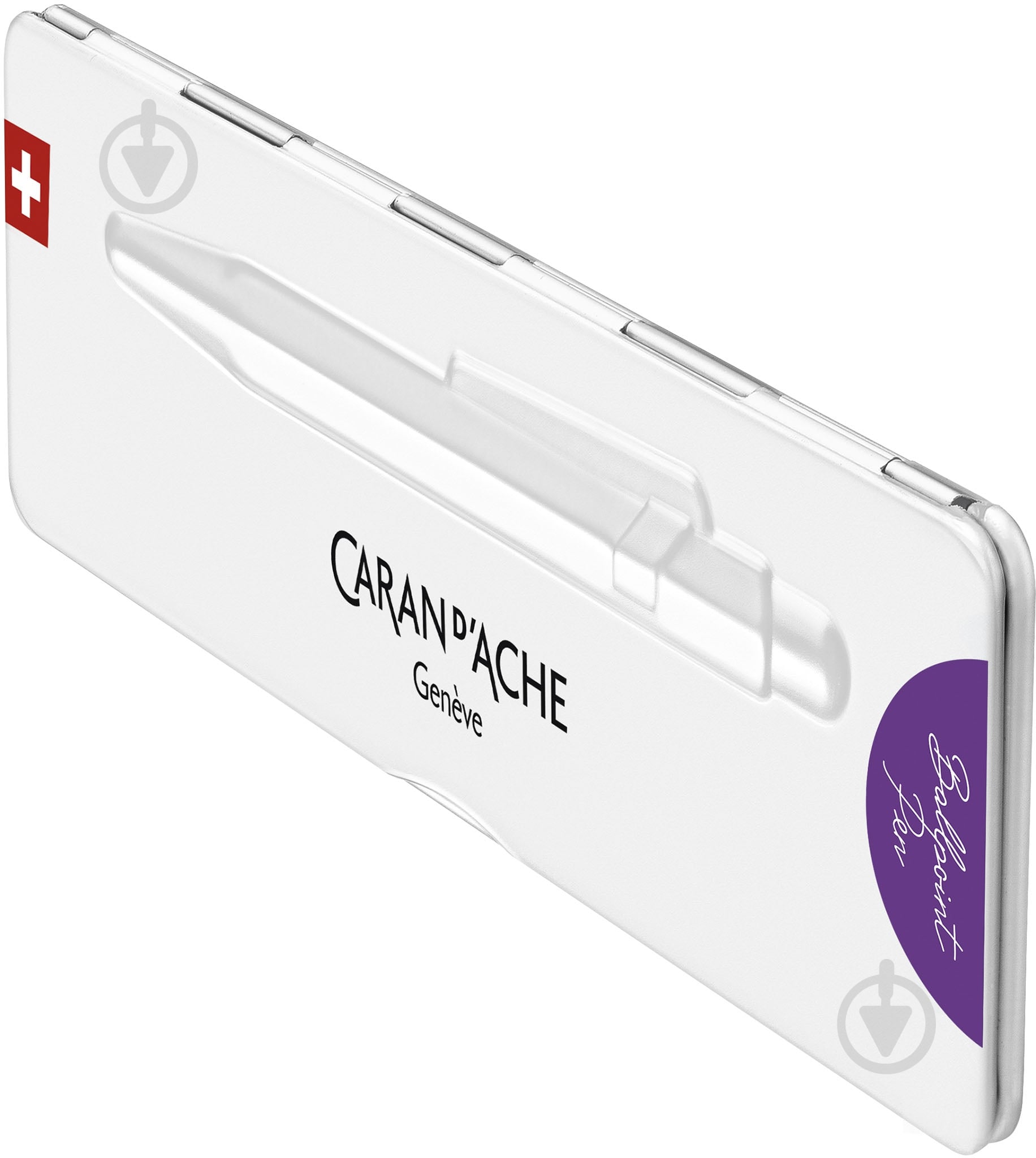 Ручка Caran d'Ache 849 Colormat-X фиолетовая / box - фото 6