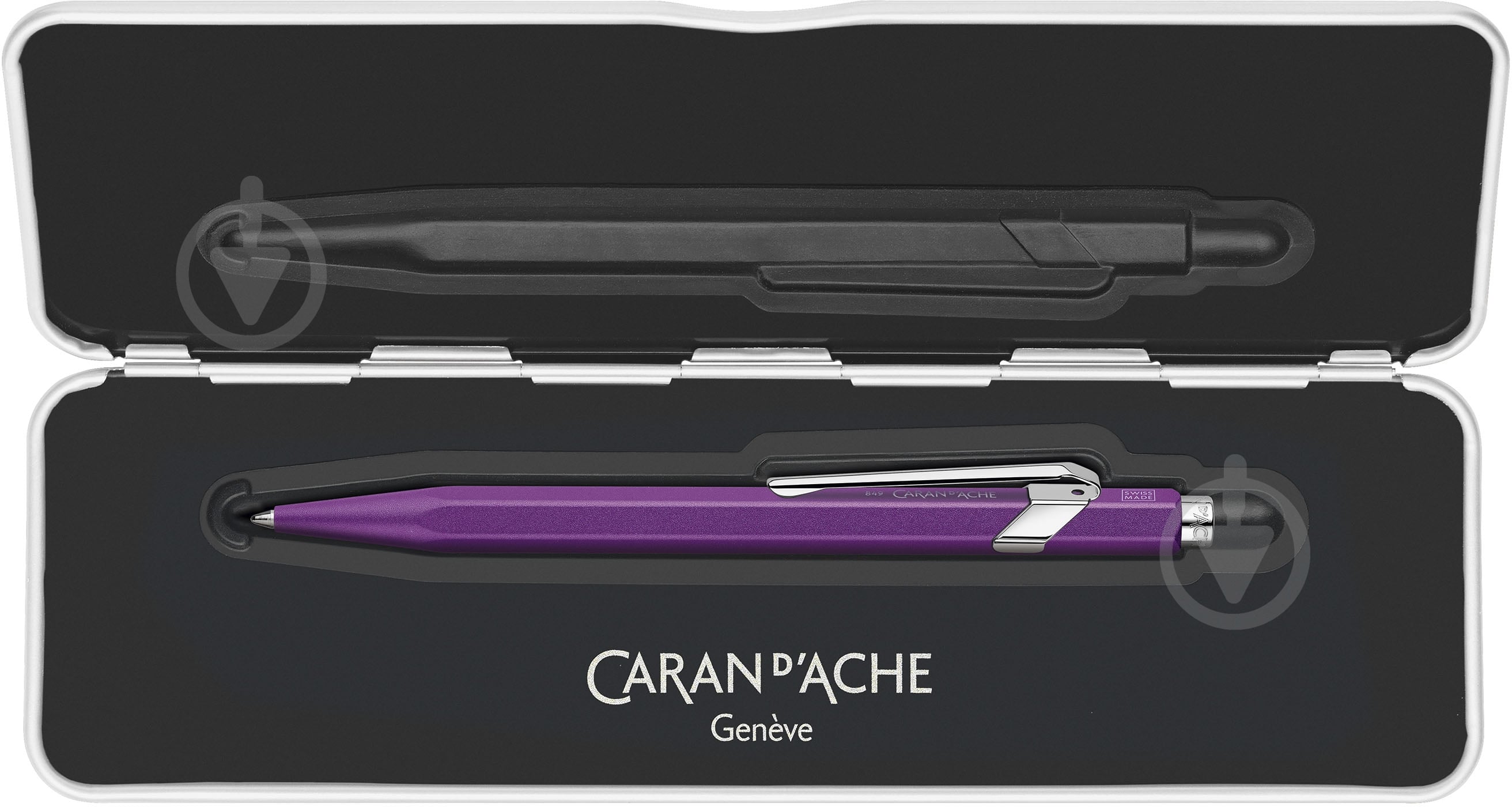 Ручка Caran d'Ache 849 Colormat-X фиолетовая / box - фото 2