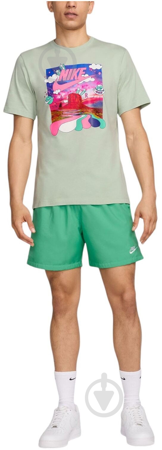 Футболка Nike HJ5468-005 р.M зеленый - фото 3