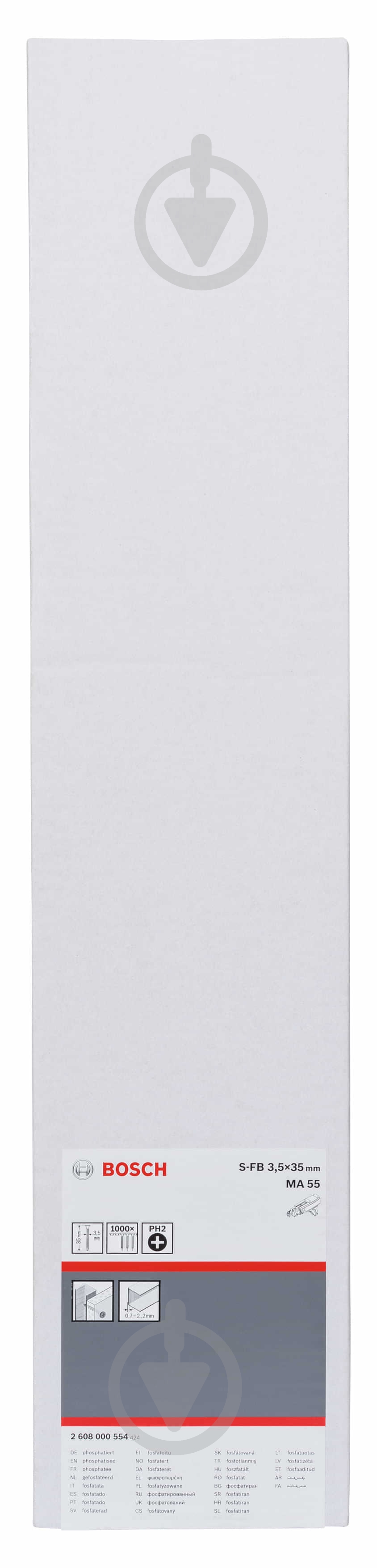 Шуруп Bosch на ленте PH2 3,9x35 мм (2608000554) - фото 2