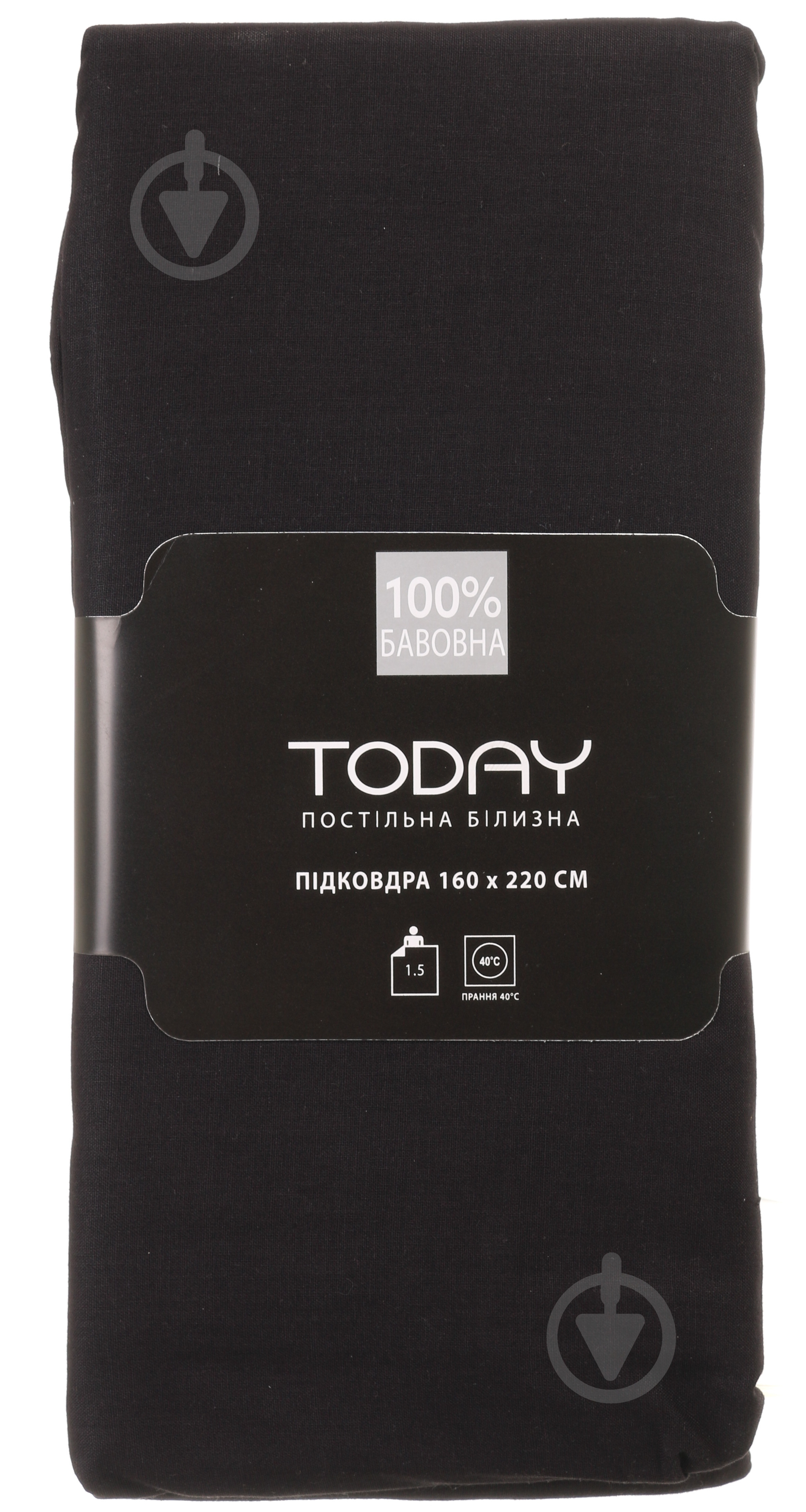 Пододеяльник 1,5 160x220 см антрацит Today - фото 3 Пододеяльник 1,5 160x220 см антрацит Today - фото 3