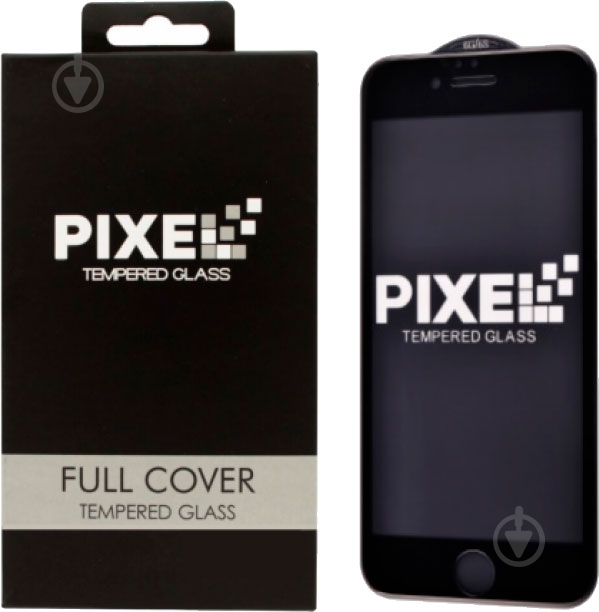 Защитное стекло PIXEL TEMPERED GLASS Full screen для iPhone 7 Plus/8 Plus черный белый - фото 2