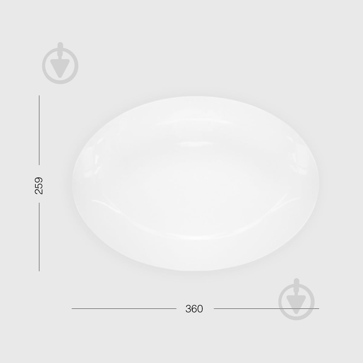 Тарелка MVM Жемчужина KP-93 L White - фото 9
