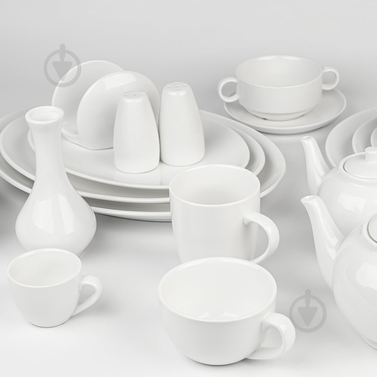 Тарелка MVM Жемчужина KP-93 L White - фото 4