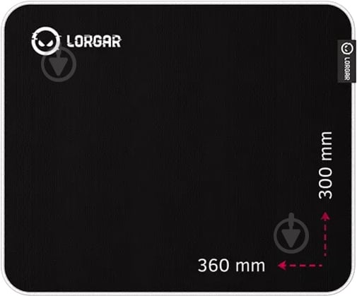 Ігрова поверхня LORGAR Legacer 753 360x300 Black (LRG-CMP753) - фото 6