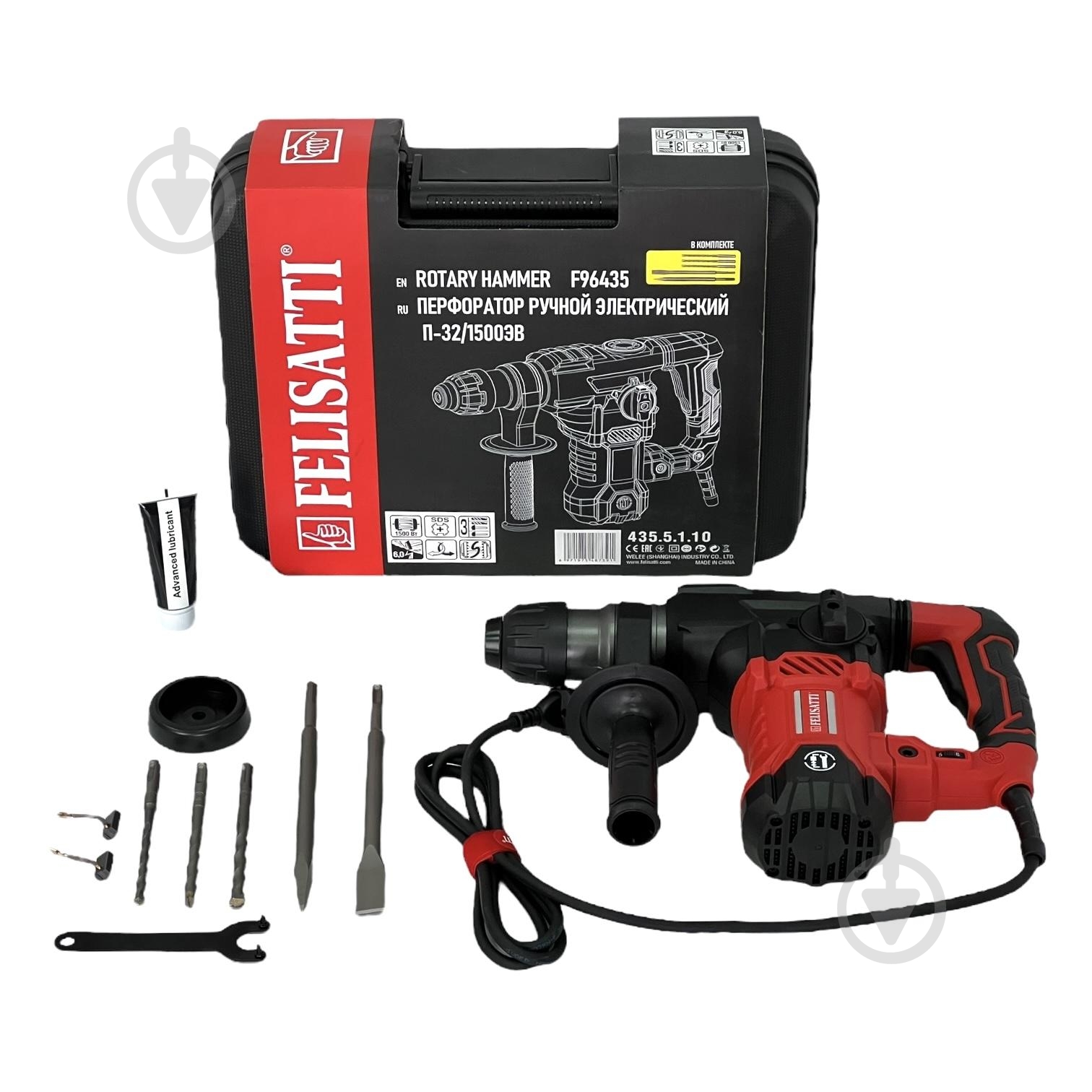 Перфоратор Felisatti П-32/1500ЭВ/F96435 - фото 6 Перфоратор Felisatti П-32/1500ЭВ/F96435 - фото 6