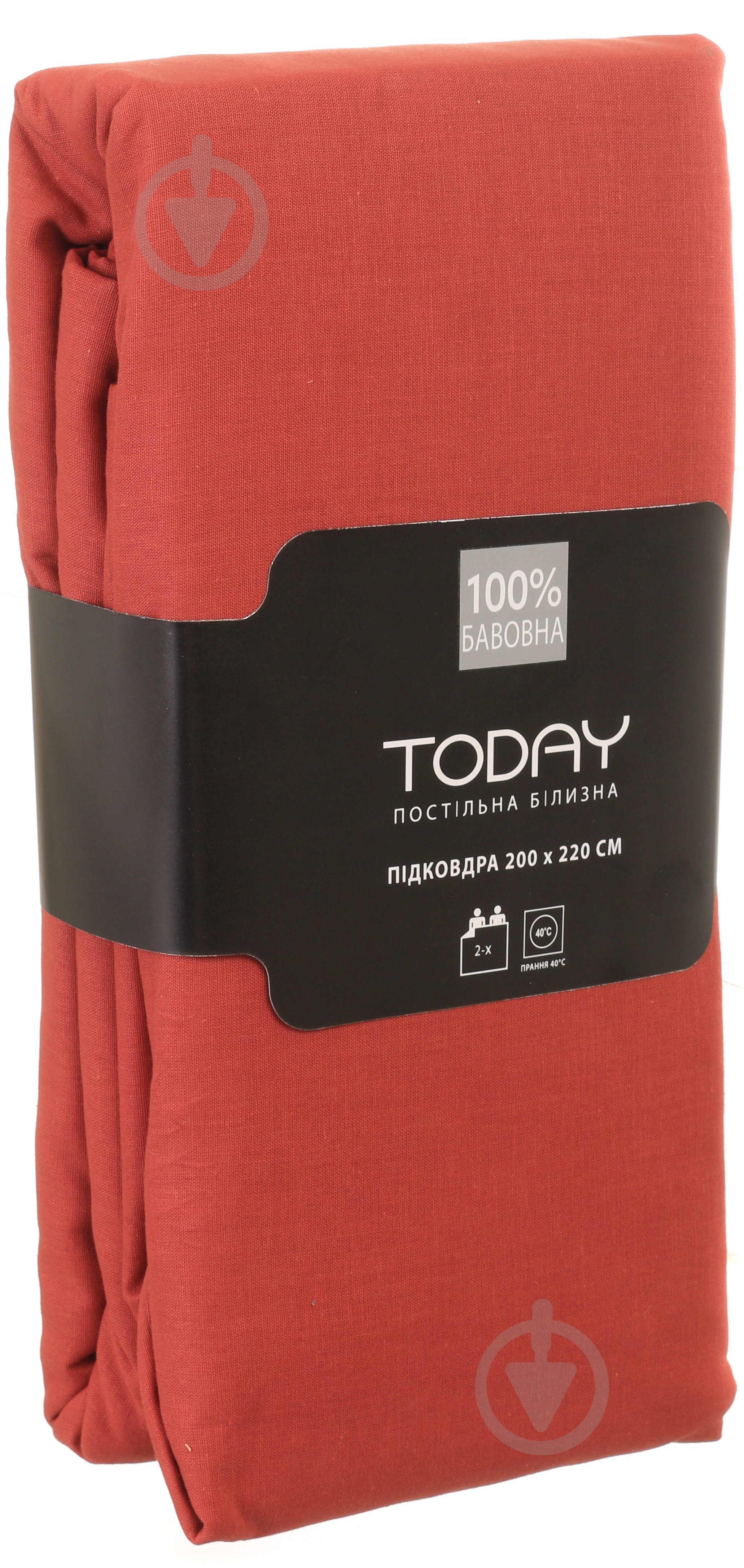 Пододеяльник 2 200x220 см терракот Today - фото 4 Пододеяльник 2 200x220 см терракот Today - фото 4