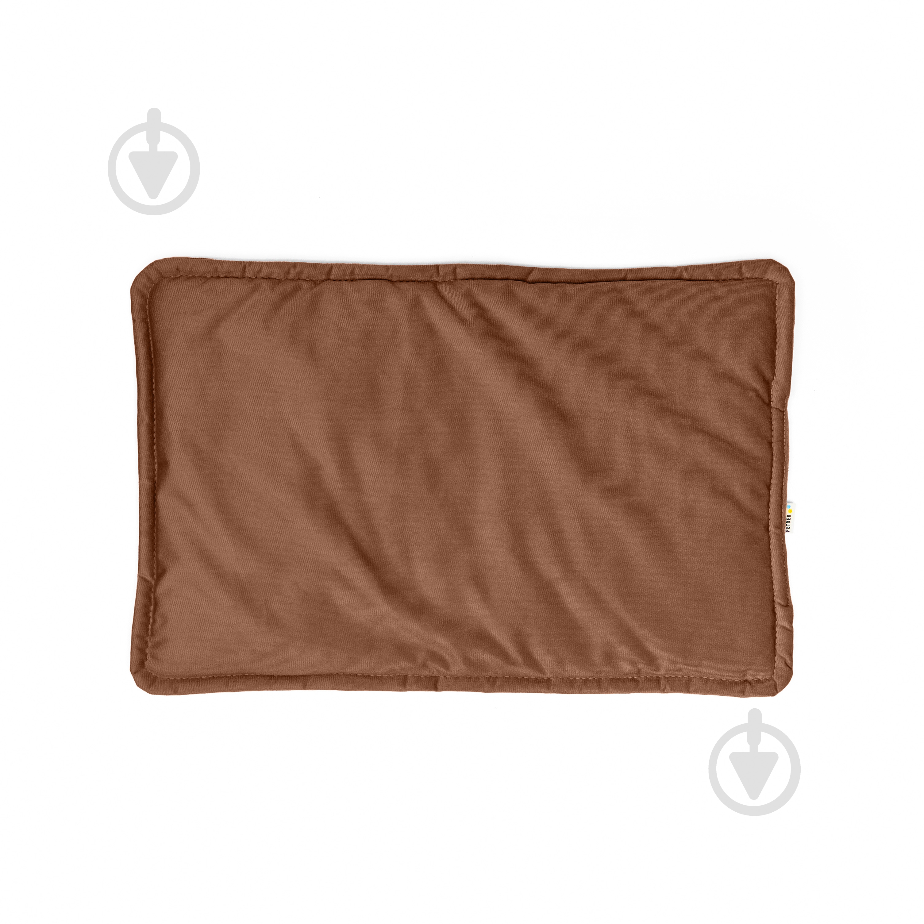 Лежак PETBED Слім L 80х55 см h-3 см велюр коричневий - фото 3 Лежак PETBED Слім L 80х55 см h-3 см велюр коричневий - фото 3