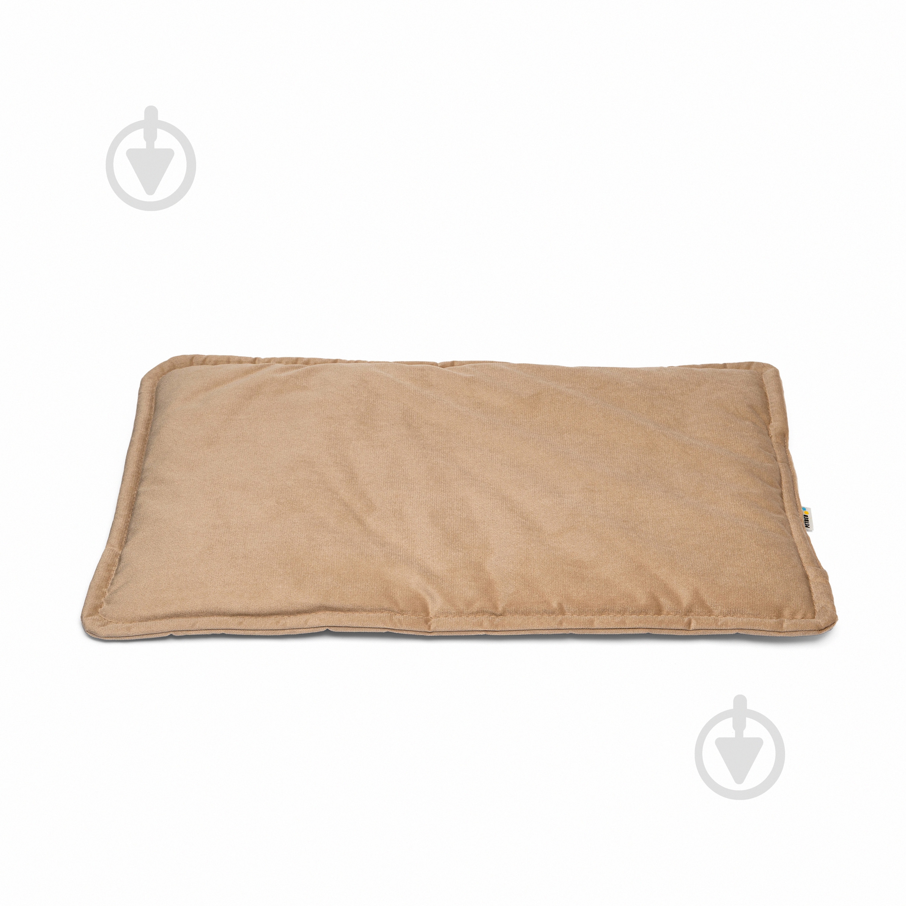 Лежак PETBED Слим L 80х55 см h-3 см велюр бежевый - фото 1