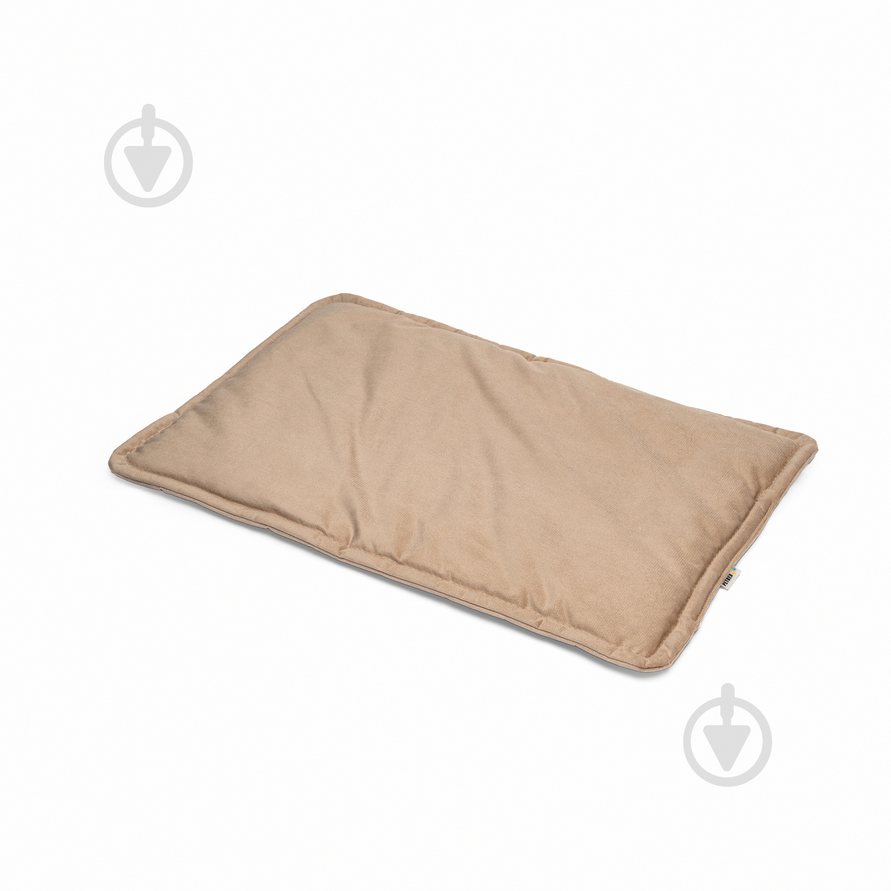 Лежак PETBED Слим L 80х55 см h-3 см велюр бежевый - фото 2