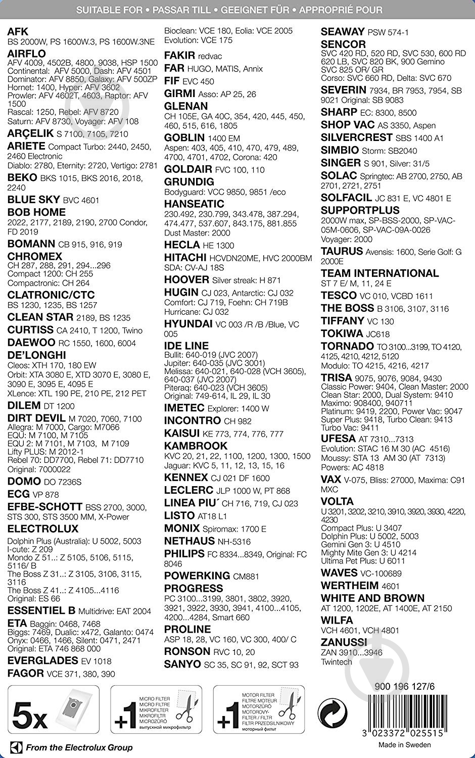 Набор мешков Menalux 1900 - фото 3