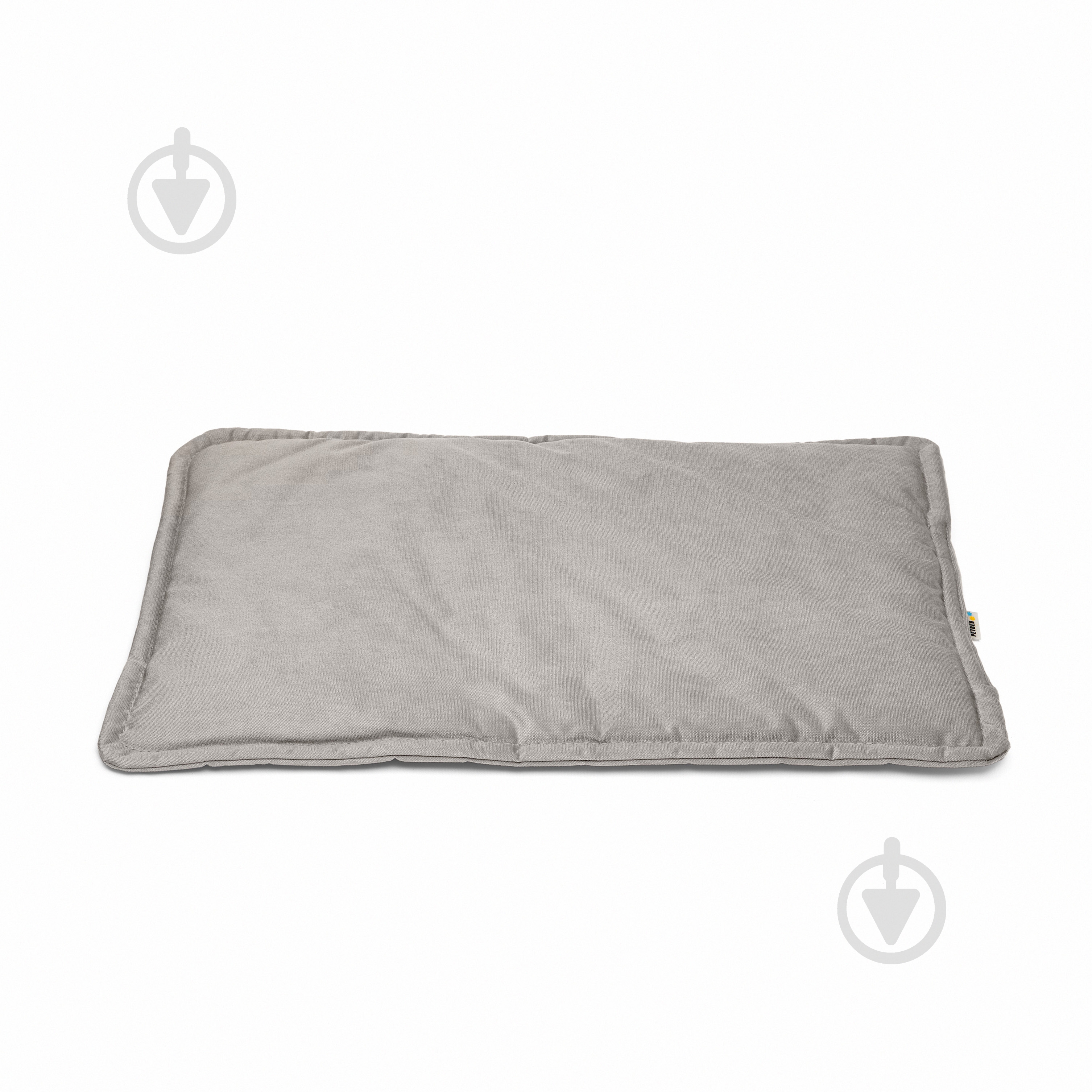 Лежак PETBED Слім L 80х55 см h-3 см велюр сірий - фото 1 Лежак PETBED Слім L 80х55 см h-3 см велюр сірий - фото 1