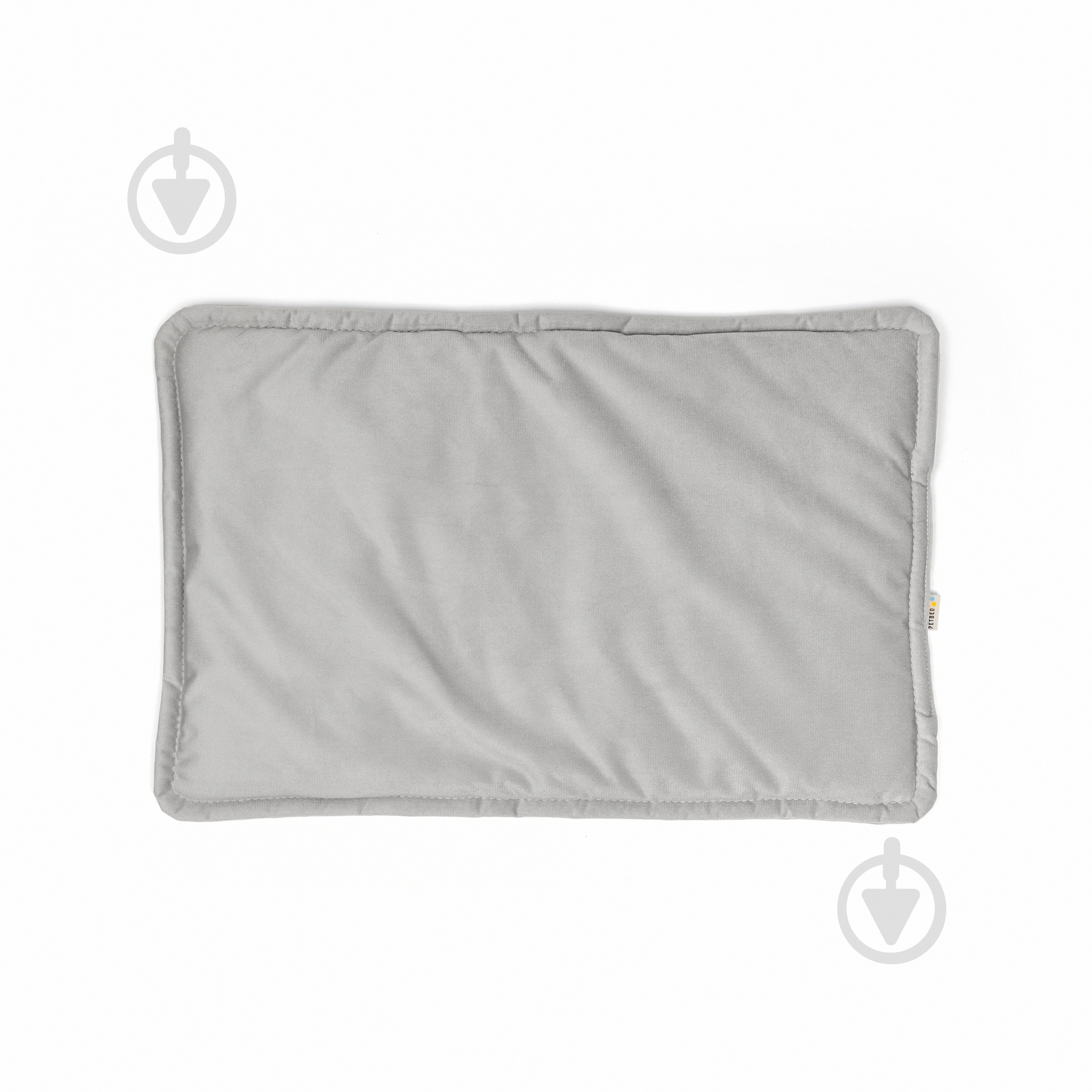 Лежак PETBED Слім L 80х55 см h-3 см велюр сірий - фото 3 Лежак PETBED Слім L 80х55 см h-3 см велюр сірий - фото 3